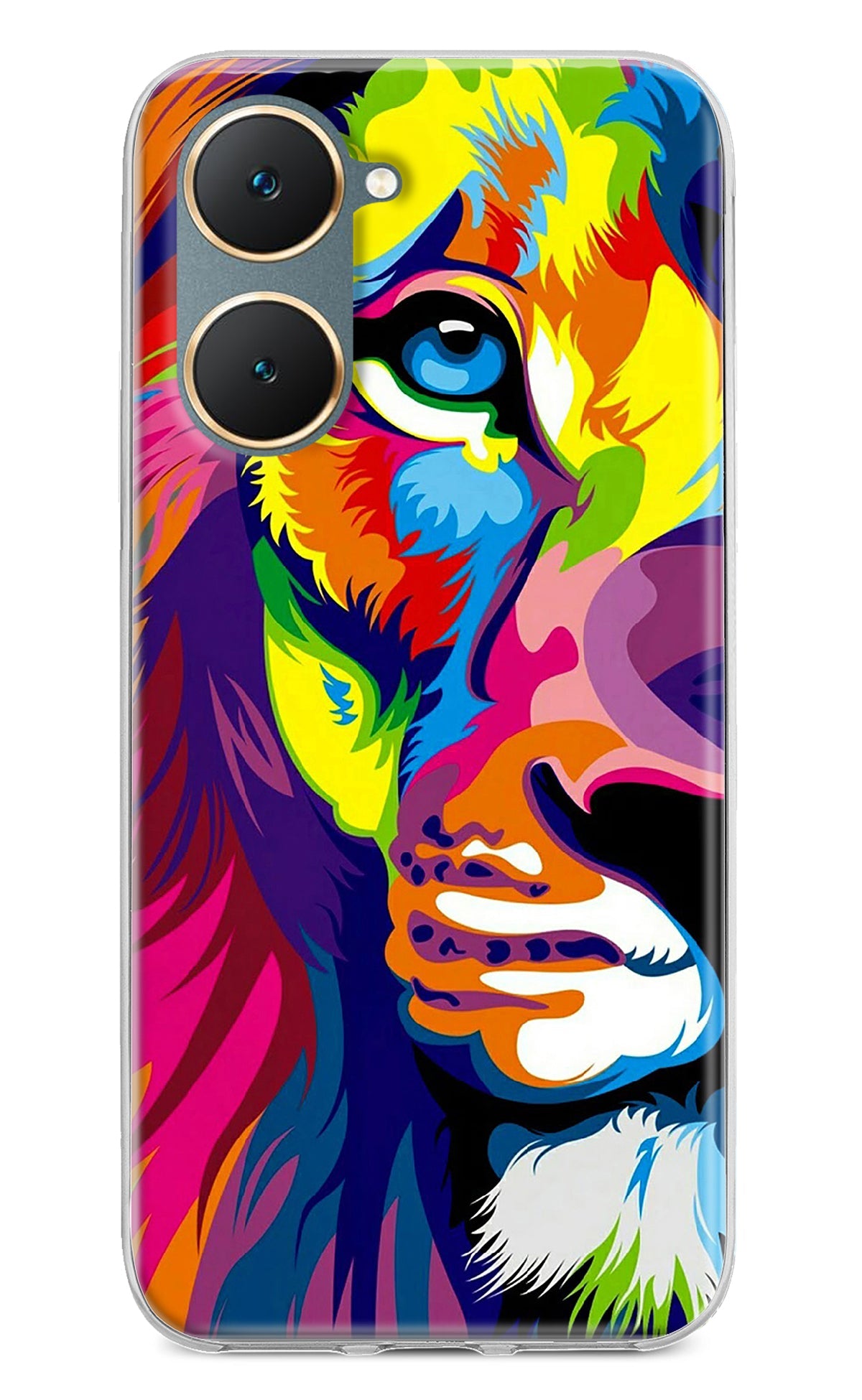 Lion Half Face Vivo Y18/Y18e Back Cover