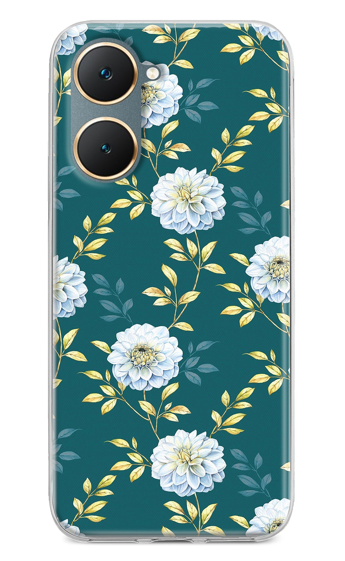 Flowers Vivo Y18/Y18e Back Cover