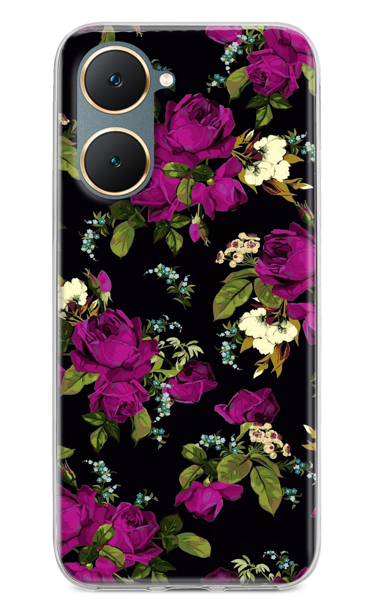 Flowers Vivo Y18/Y18e Back Cover