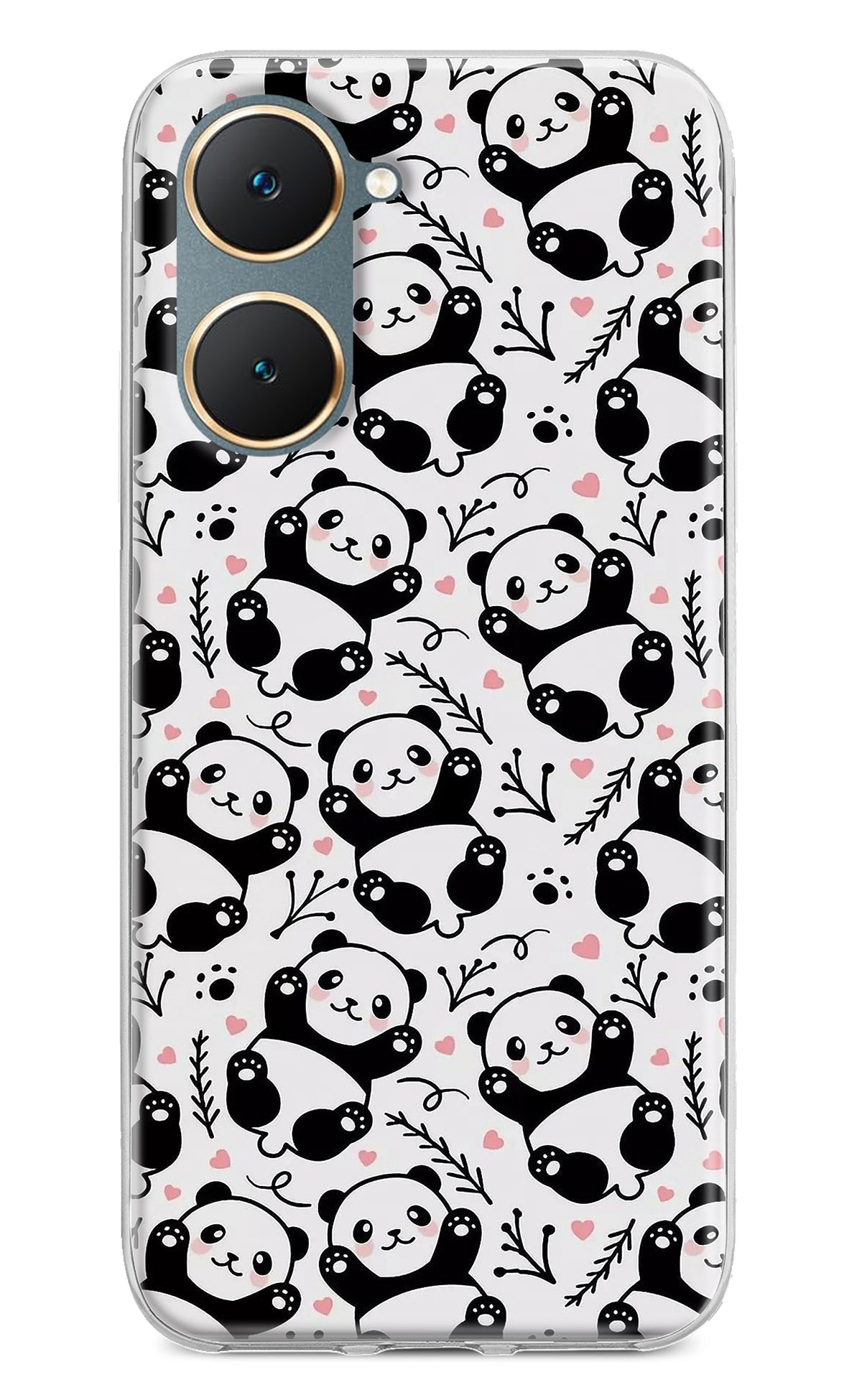 Cute Panda Vivo Y18/Y18e Back Cover