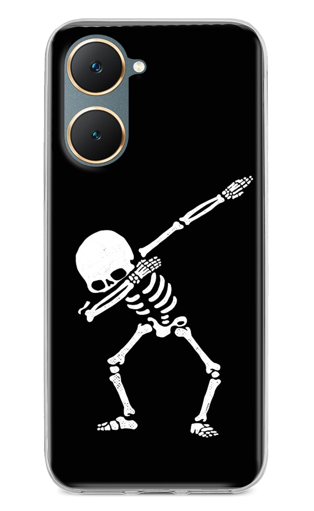 Dabbing Skeleton Art Vivo Y18/Y18e Back Cover