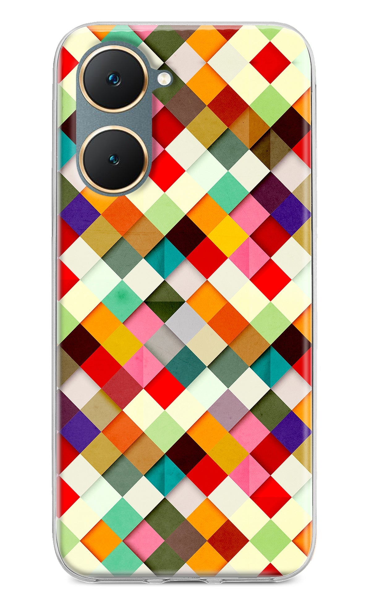 Geometric Abstract Colorful Vivo Y18/Y18e Back Cover