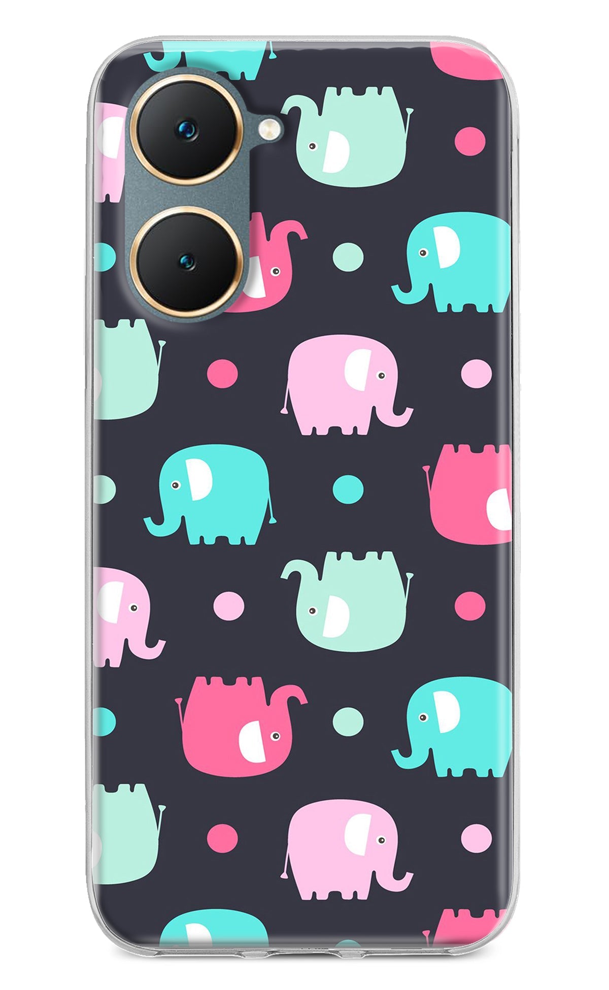 Elephants Vivo Y18/Y18e Back Cover