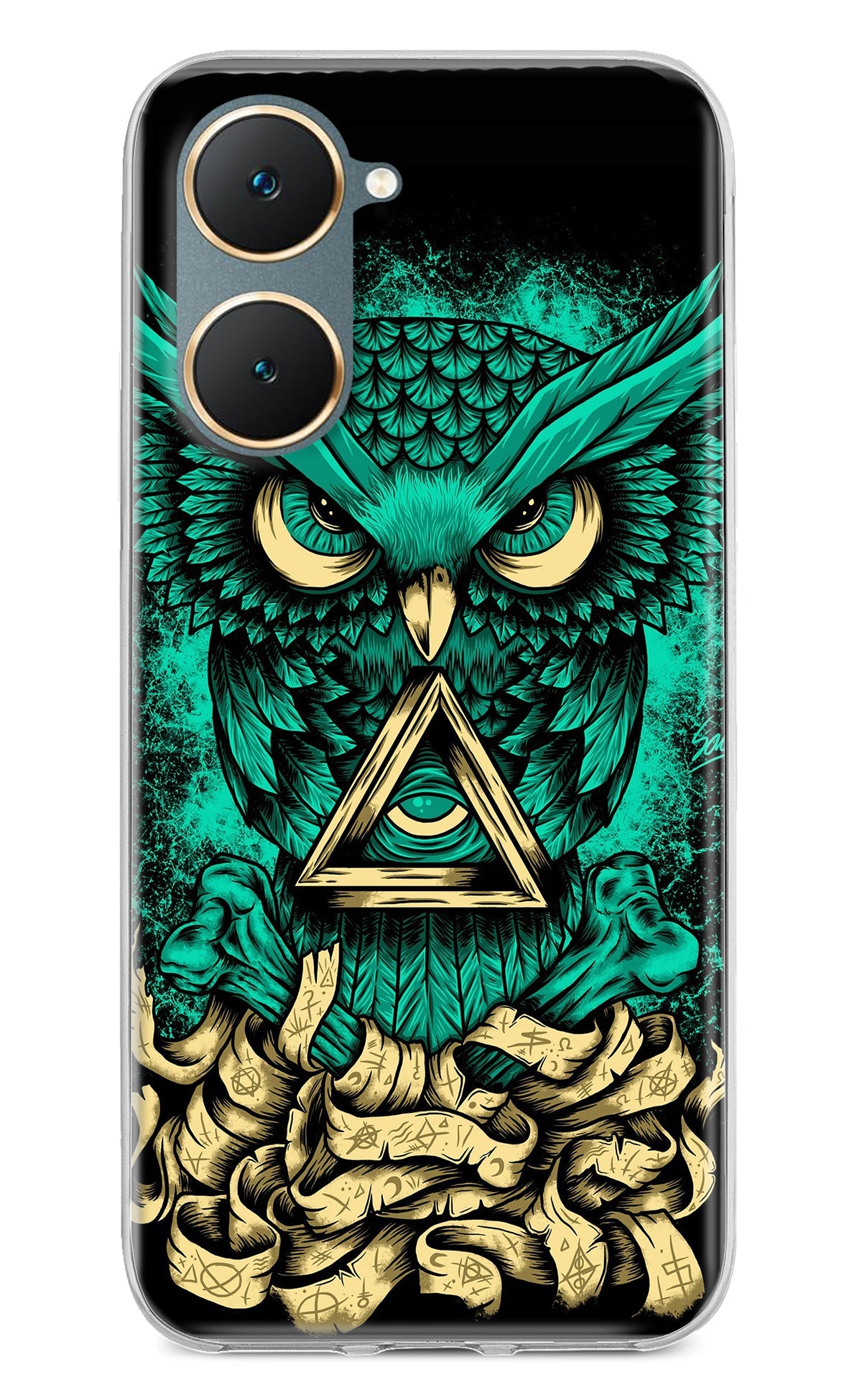 Green Owl Vivo Y18/Y18e Back Cover