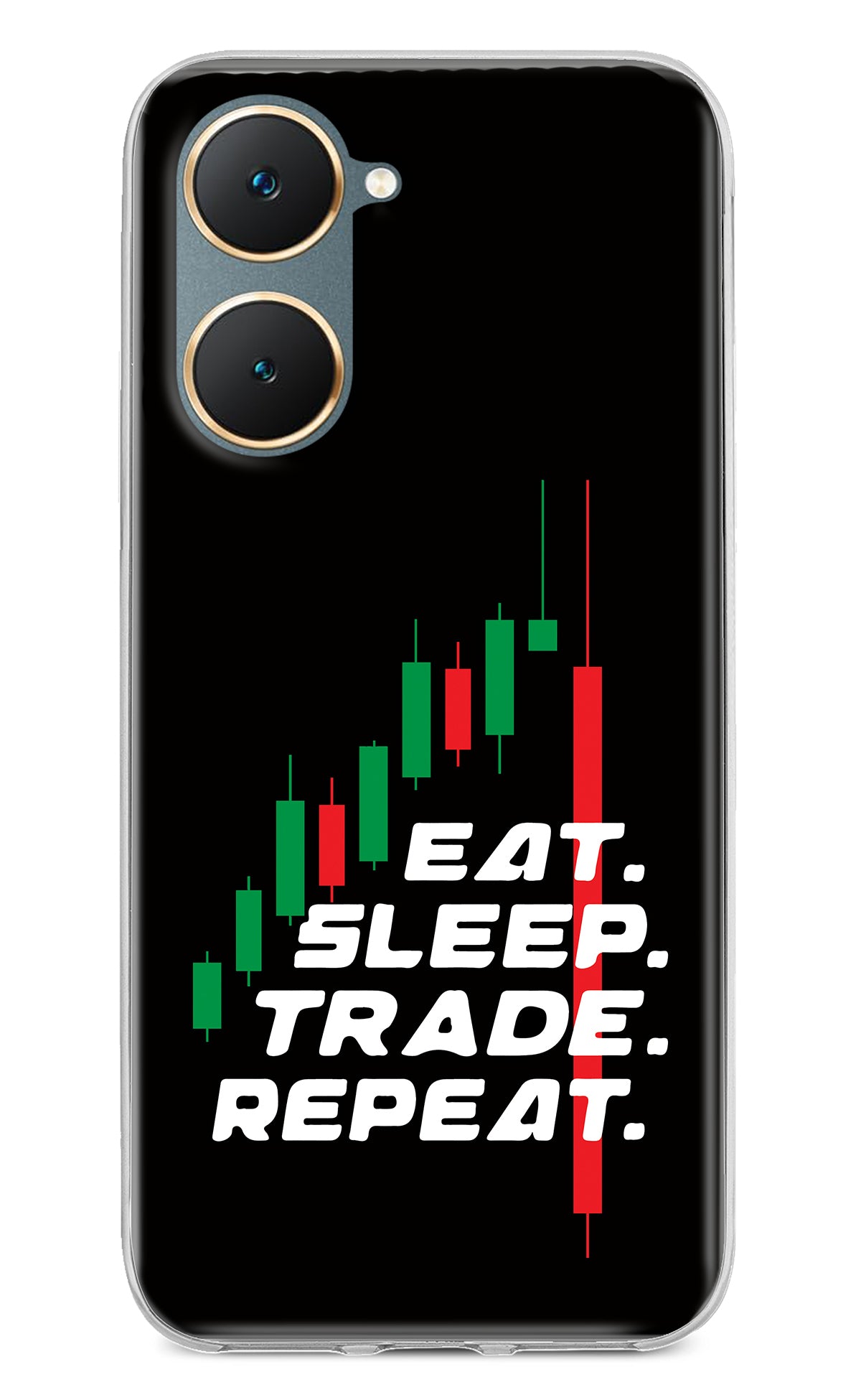 Eat Sleep Trade Repeat Vivo Y18/Y18e Back Cover