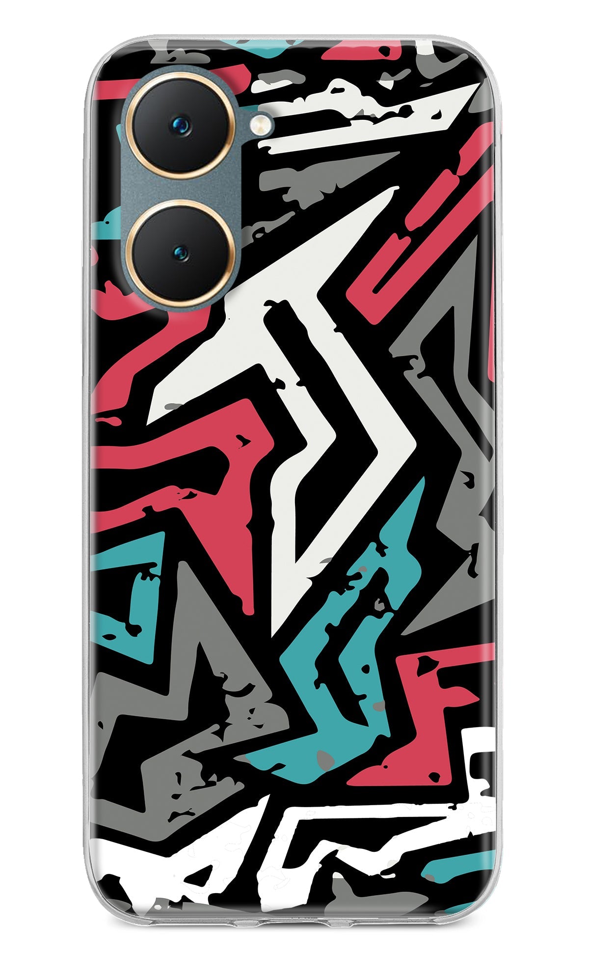 Geometric Graffiti Vivo Y18/Y18e Back Cover