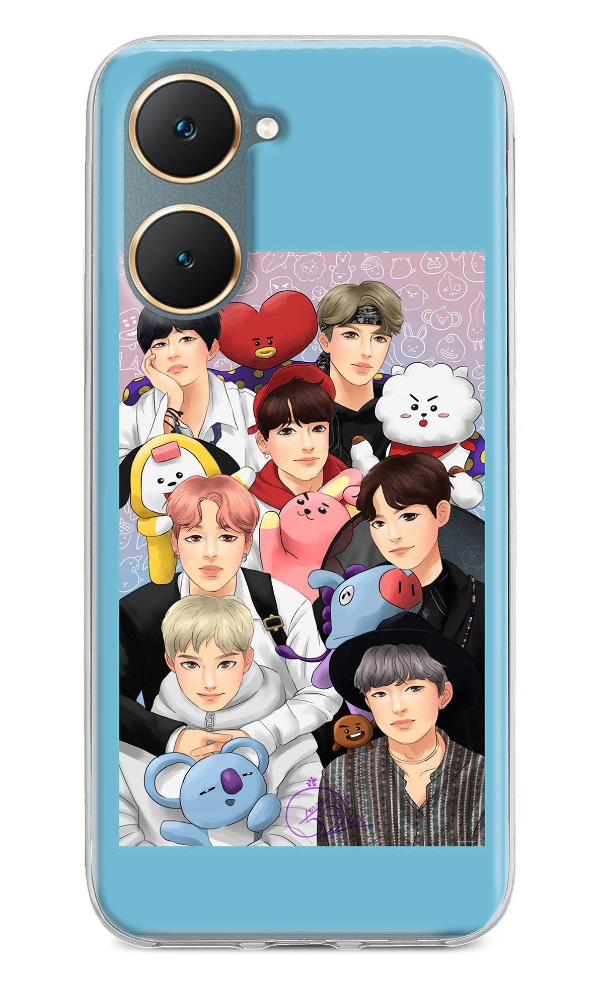 BTS with animals Vivo Y18/Y18e Back Cover