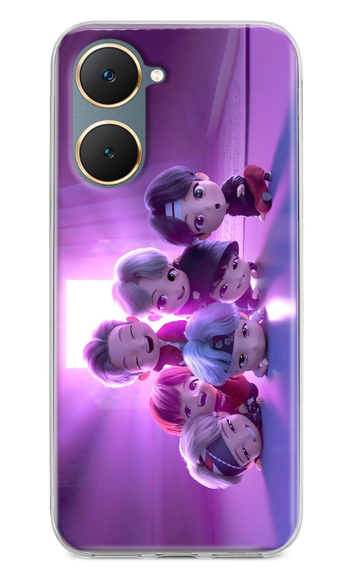 BTS Chibi Vivo Y18/Y18e Back Cover