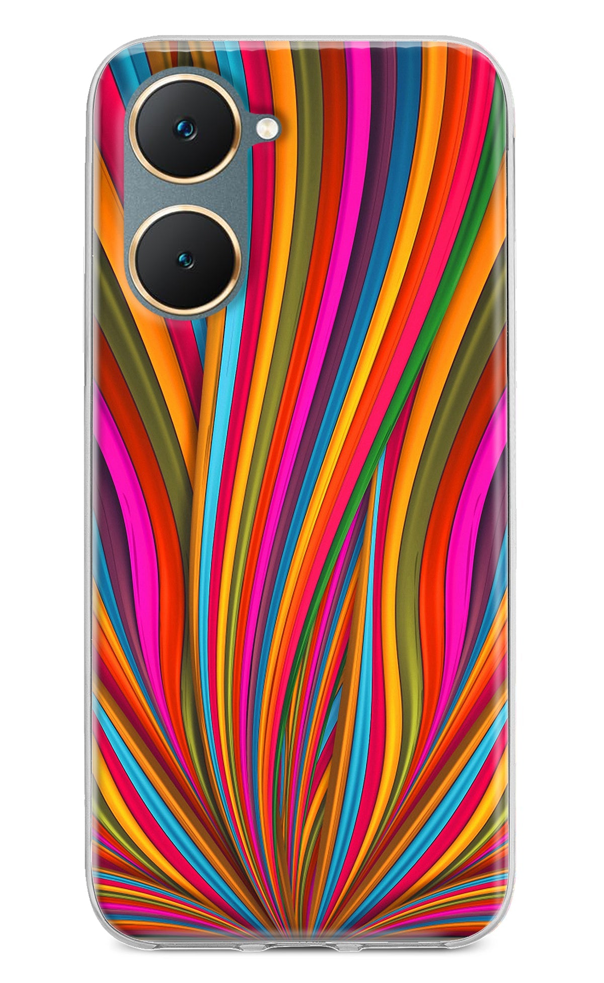 Trippy Wavy Vivo Y18/Y18e Back Cover