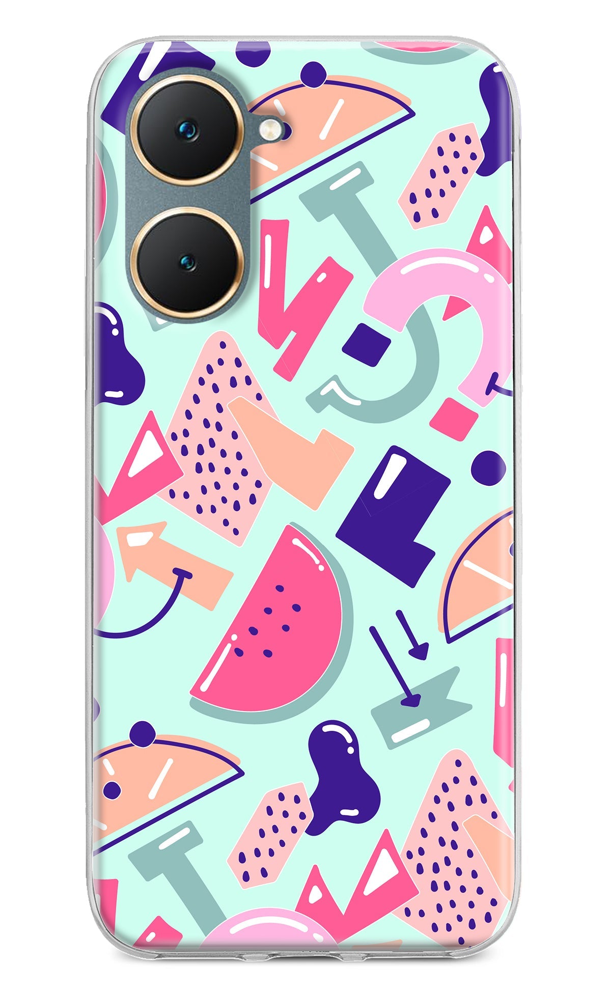 Doodle Pattern Vivo Y18/Y18e Back Cover