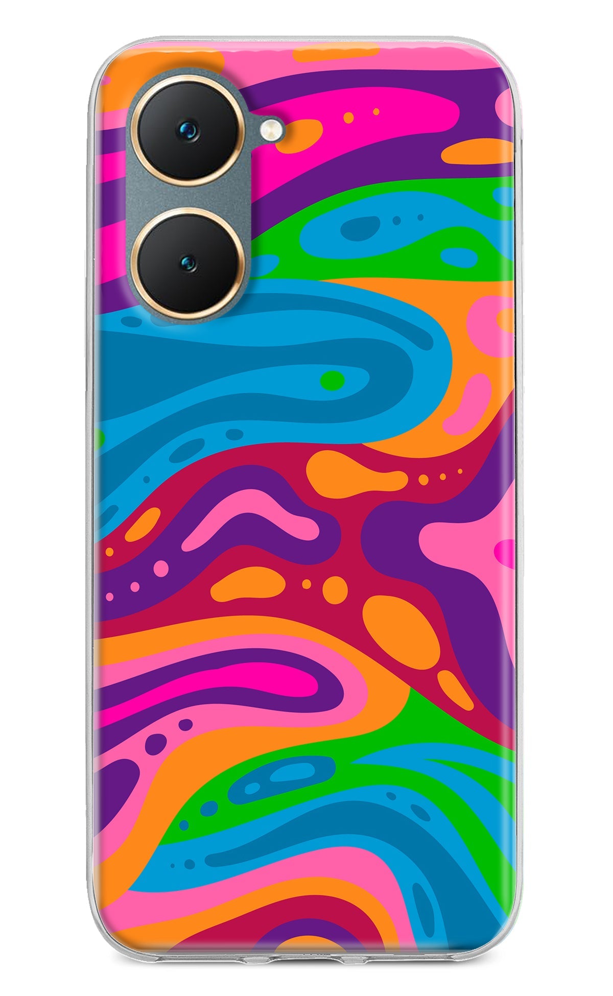 Trippy Pattern Vivo Y18/Y18e Back Cover