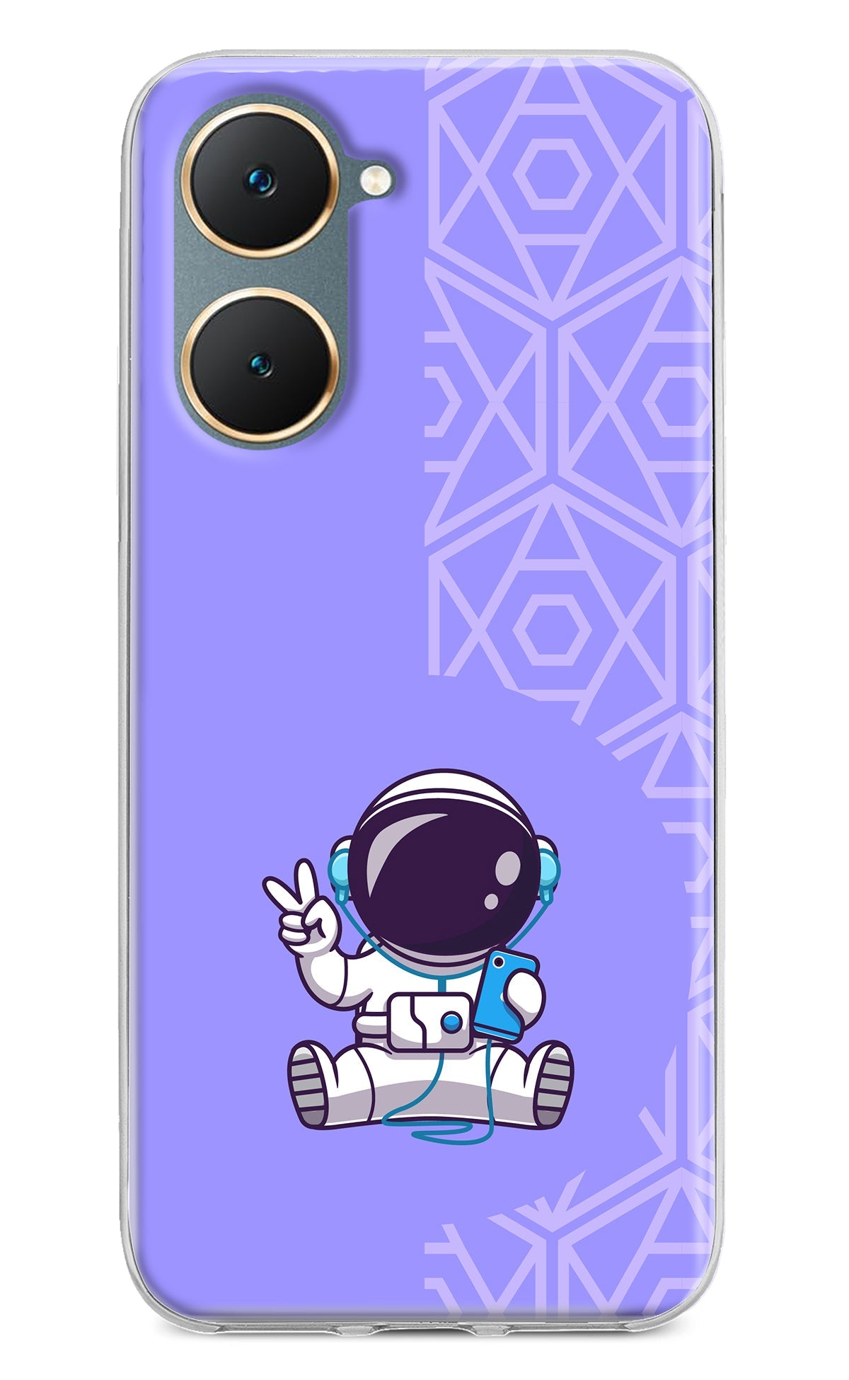 Cute Astronaut Chilling Vivo Y18/Y18e Back Cover