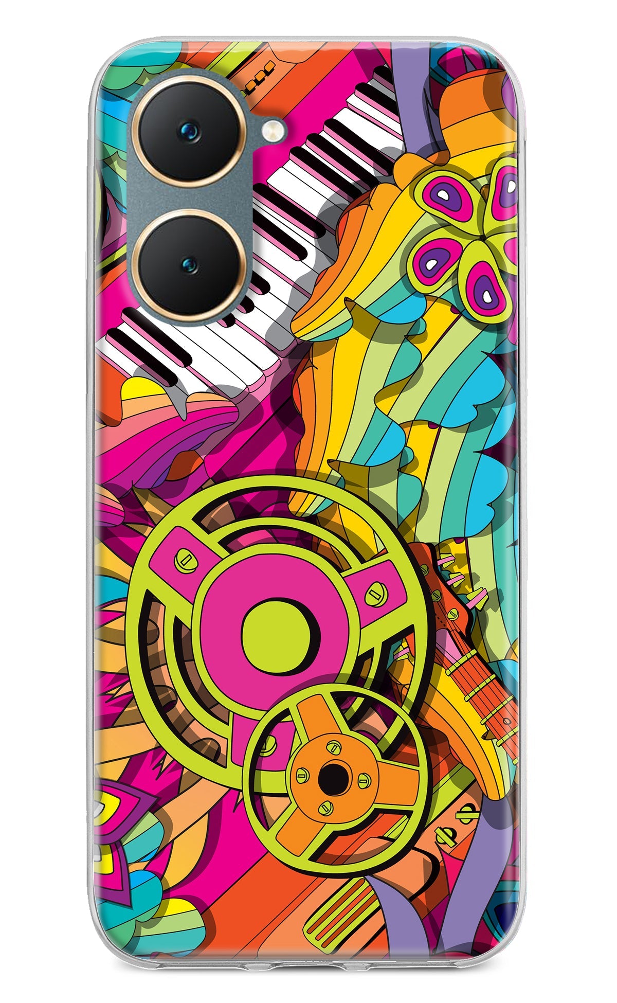 Music Doodle Vivo Y18/Y18e Back Cover