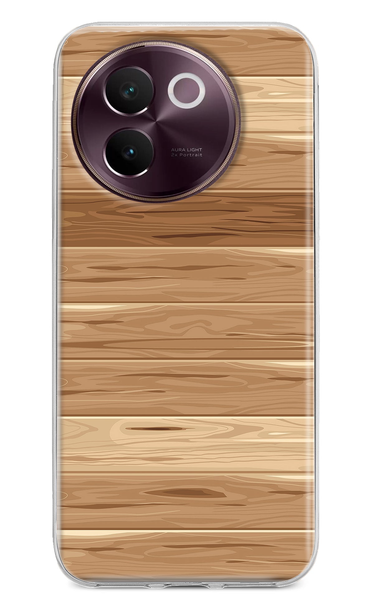 Wooden Vector Vivo V30e Back Cover