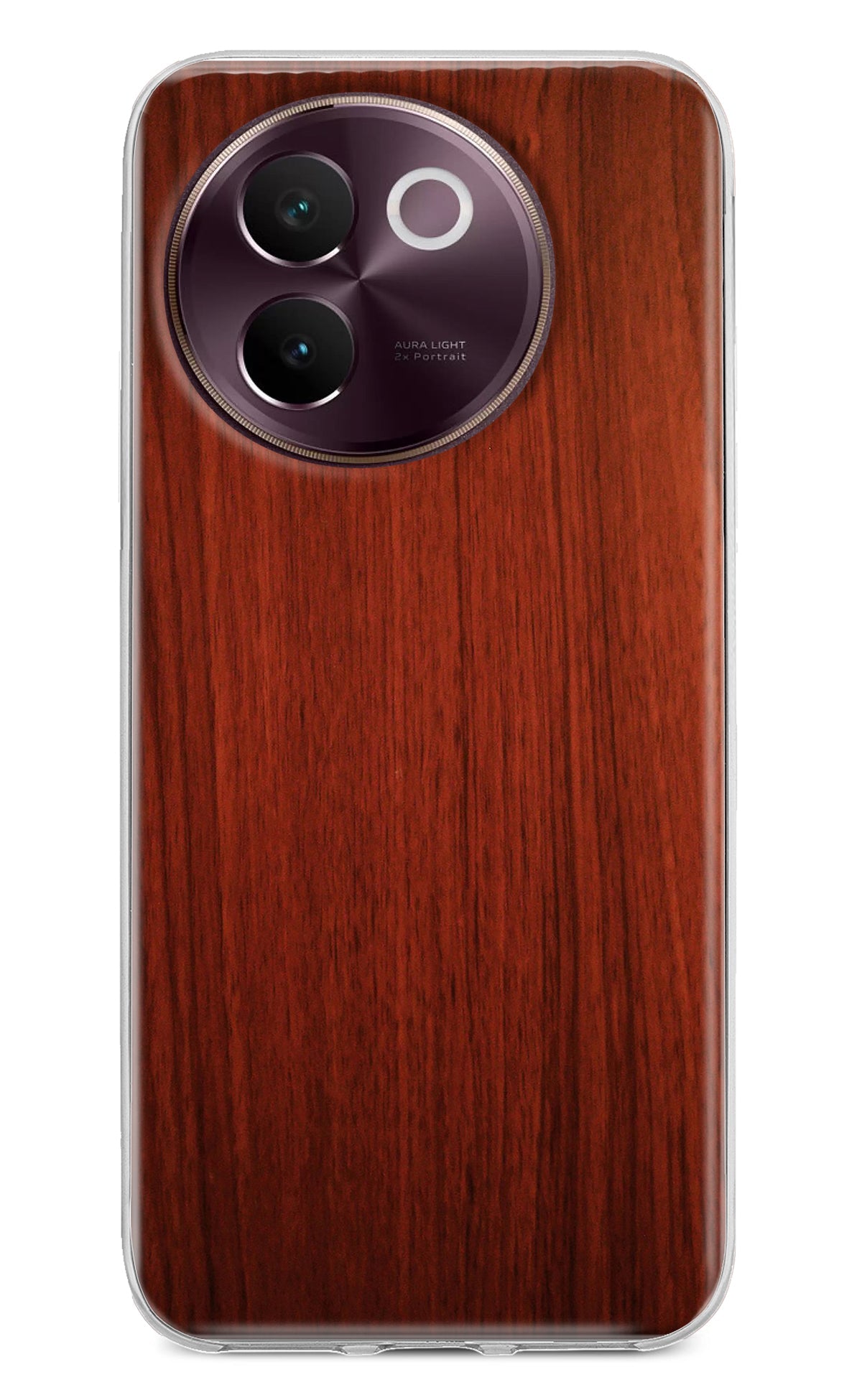 Wooden Plain Pattern Vivo V30e Back Cover