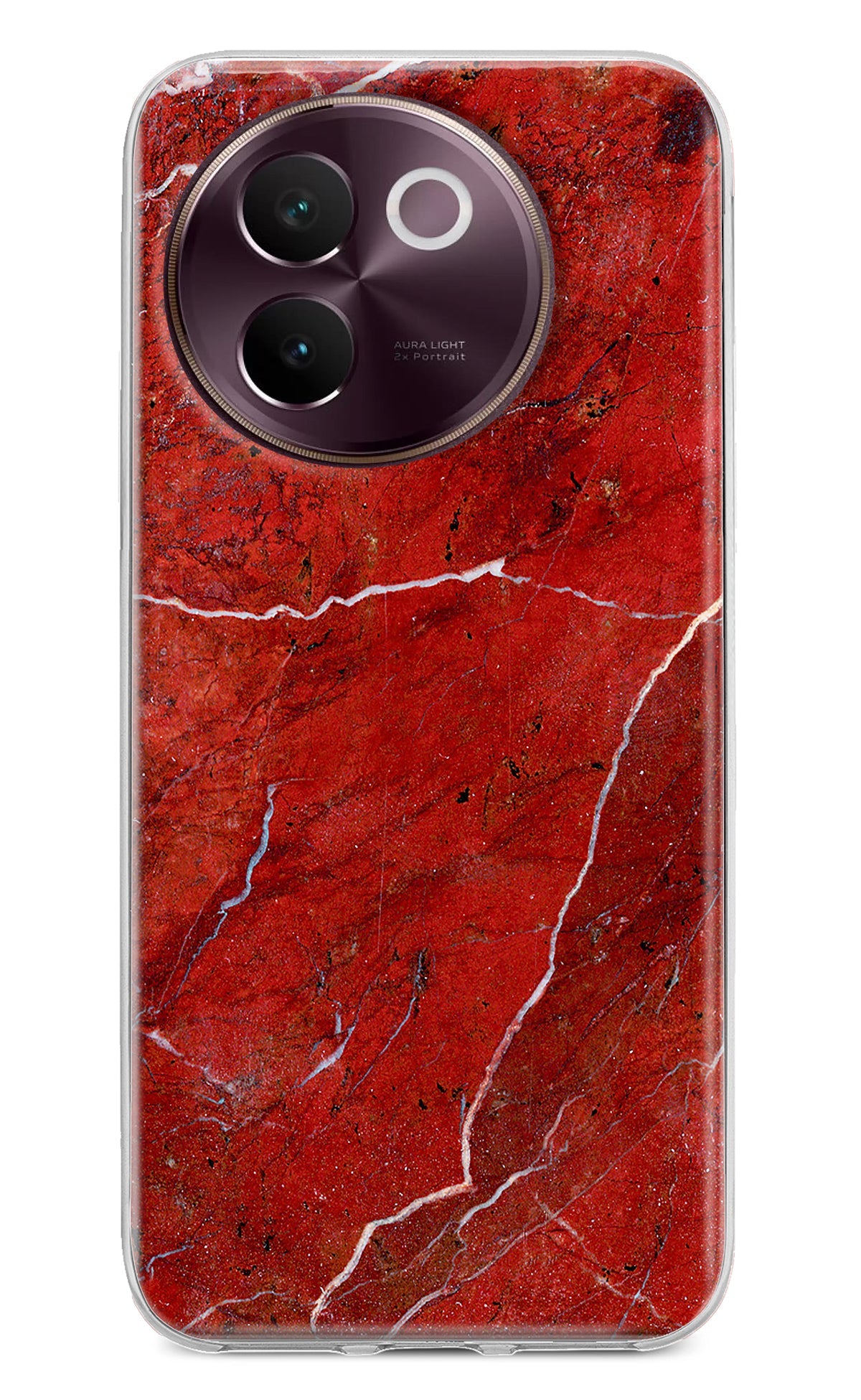 Red Marble Design Vivo V30e Back Cover