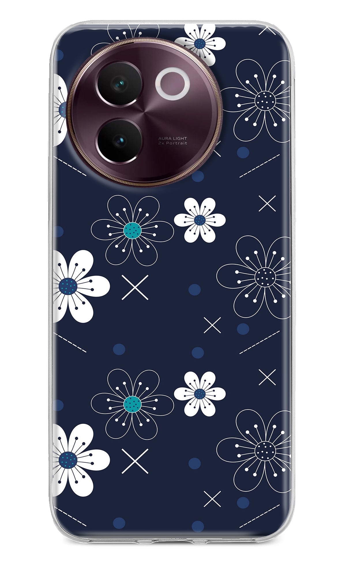 Flowers Vivo V30e Back Cover