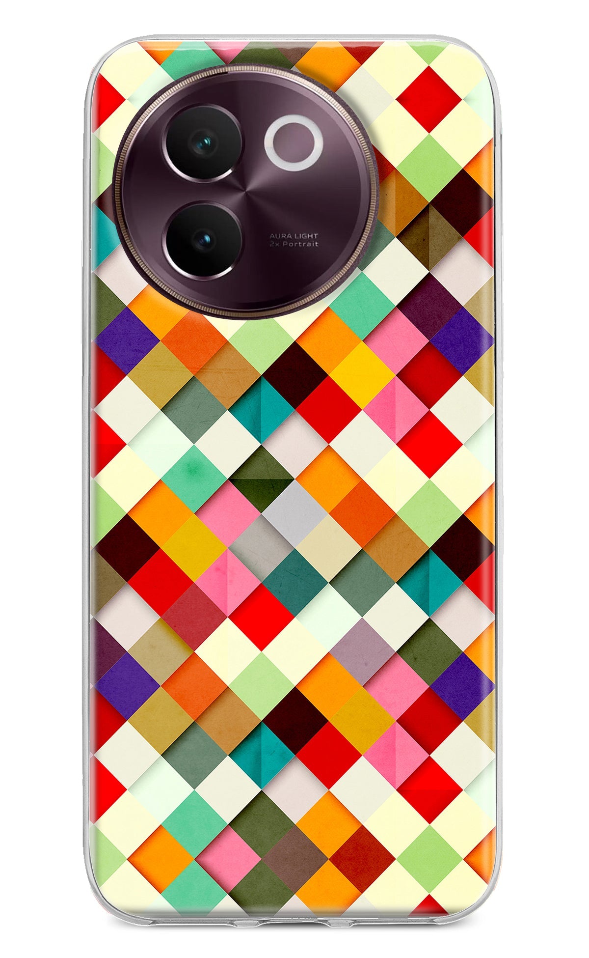 Geometric Abstract Colorful Vivo V30e Back Cover