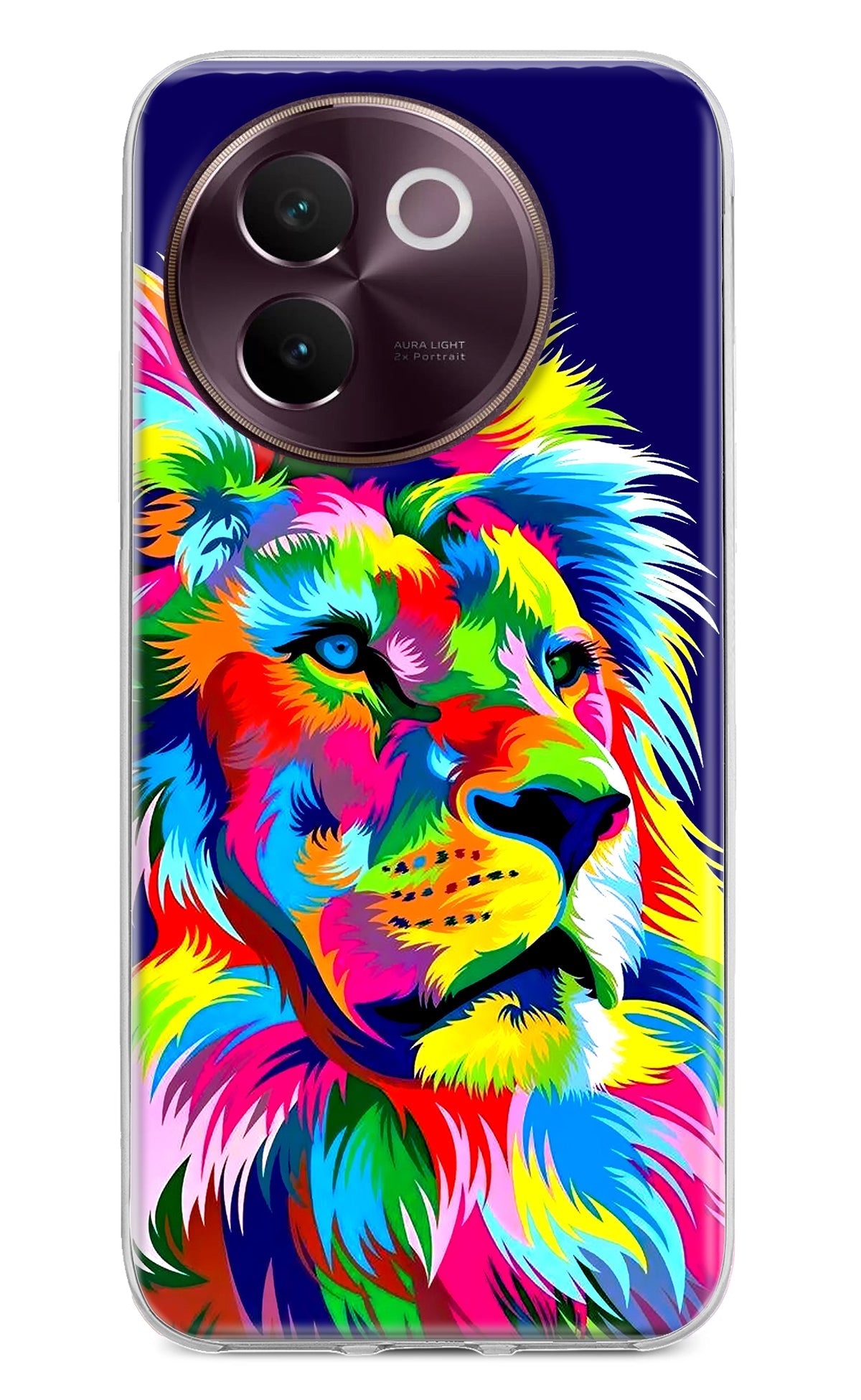 Vector Art Lion Vivo V30e Back Cover