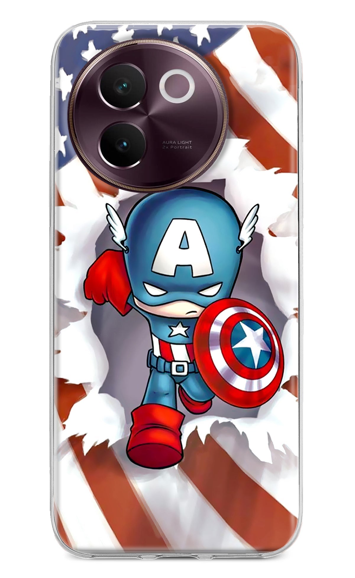 Captain America Vivo V30e Back Cover