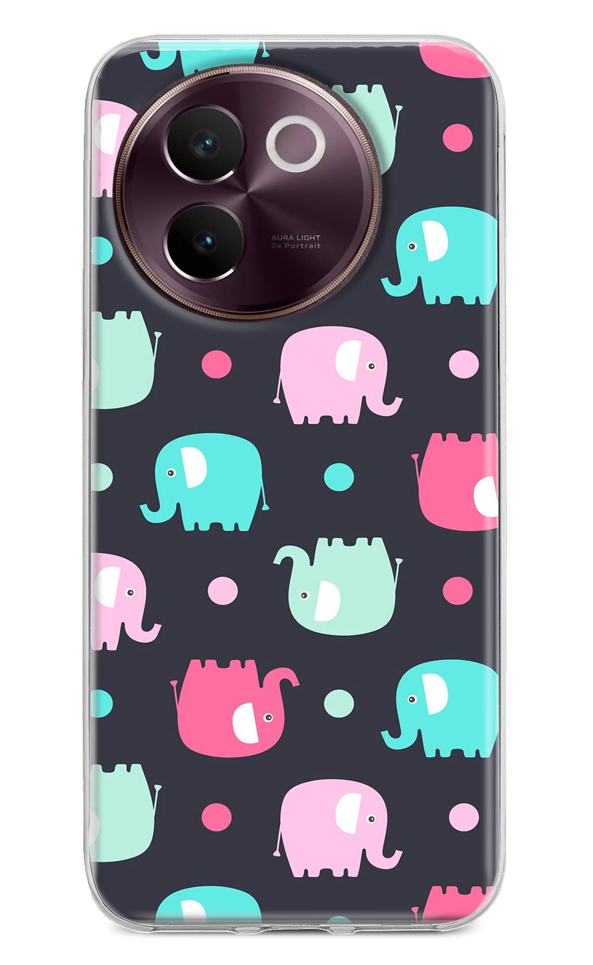 Elephants Vivo V30e Back Cover