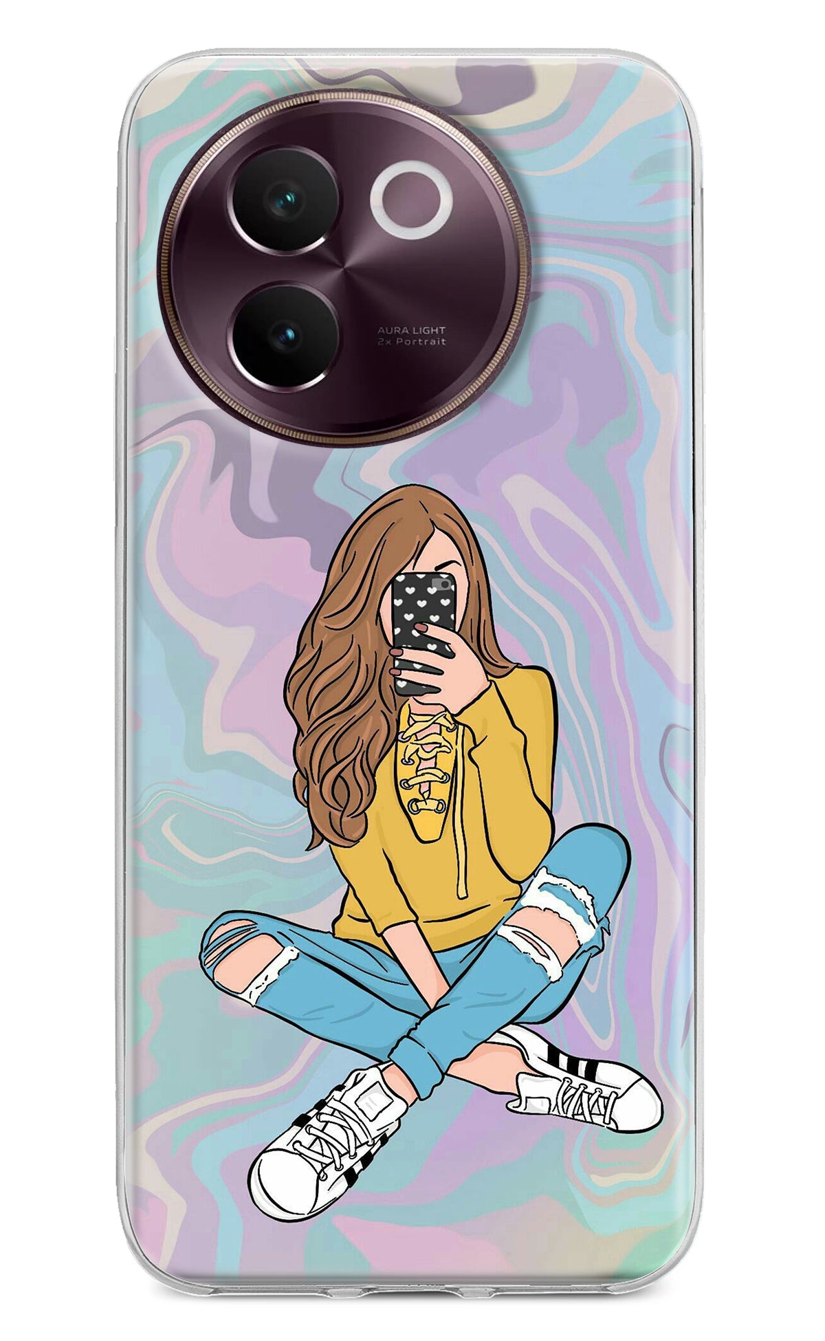 Selfie Girl Vivo V30e Back Cover