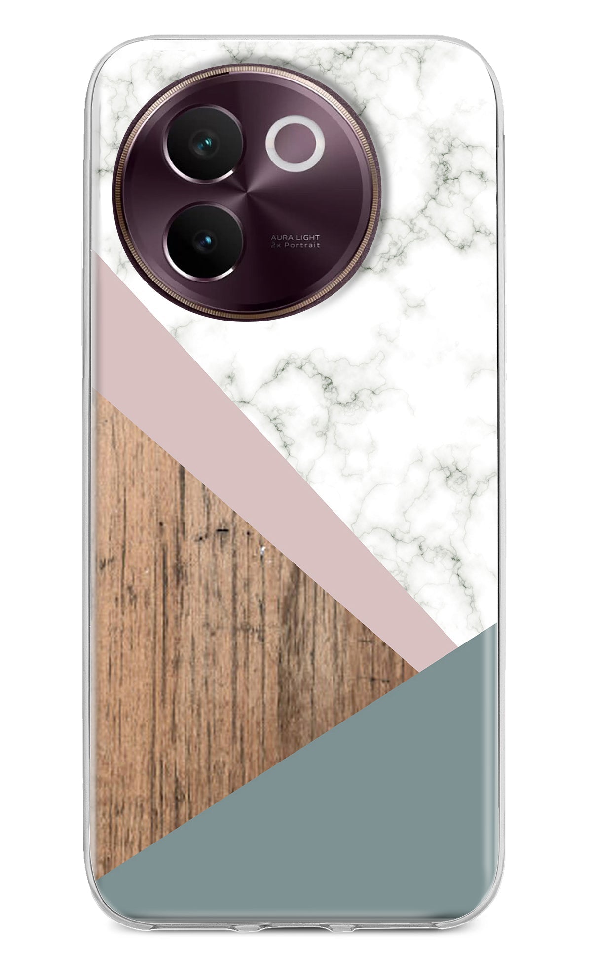 Marble wood Abstract Vivo V30e Back Cover