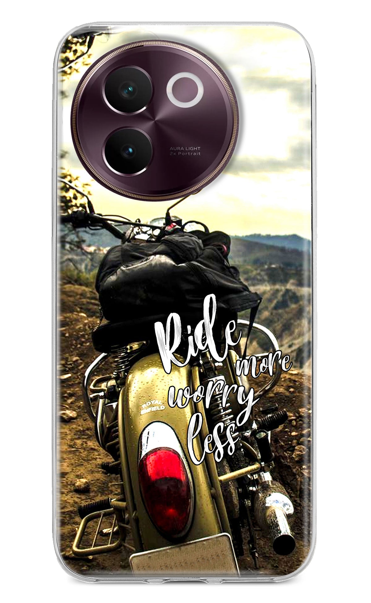 Ride More Worry Less Vivo V30e Back Cover