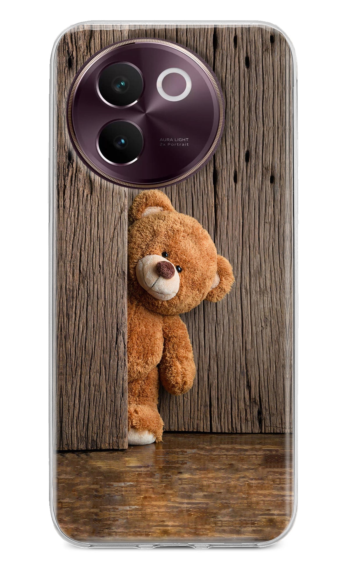 Teddy Wooden Vivo V30e Back Cover