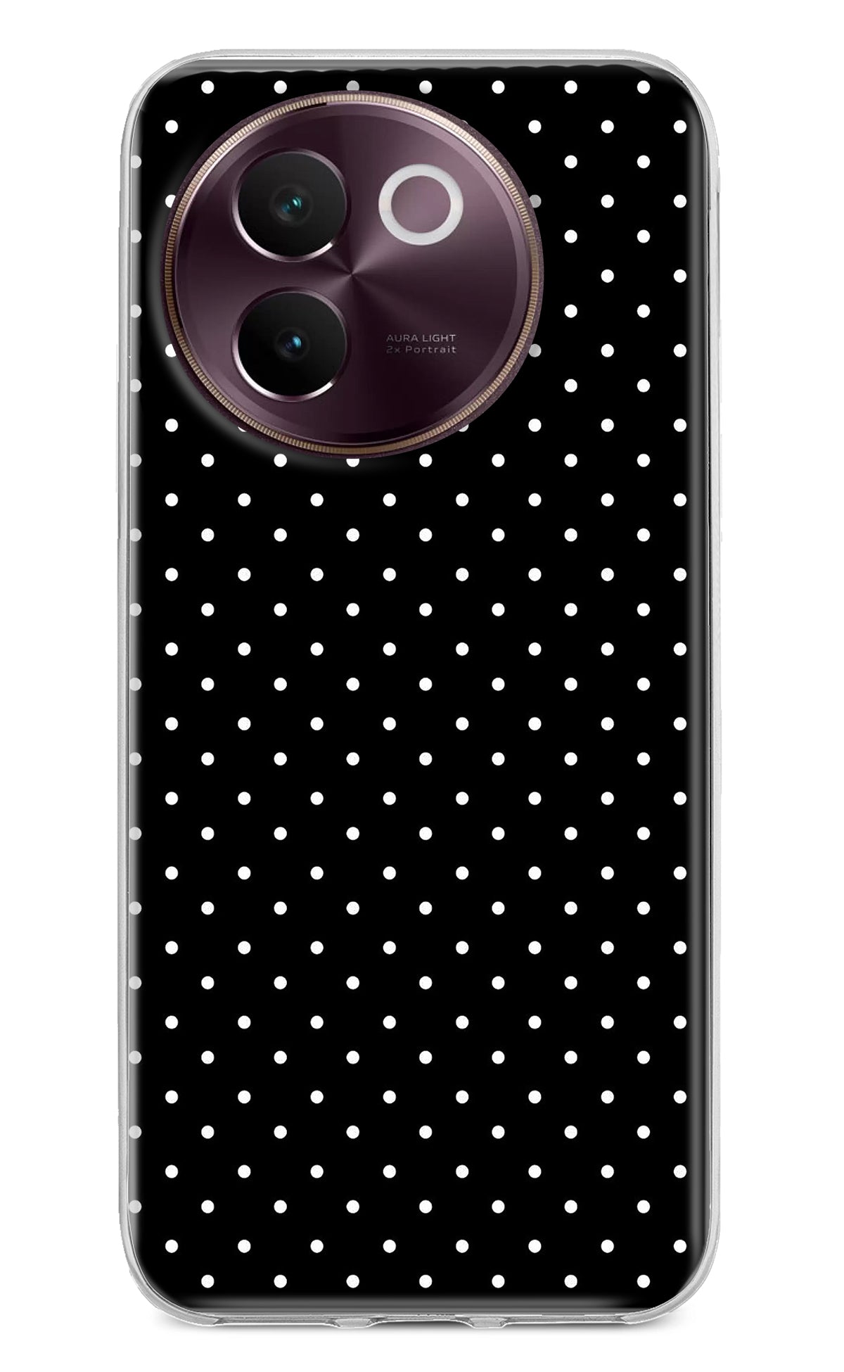White Dots Vivo V30e Back Cover