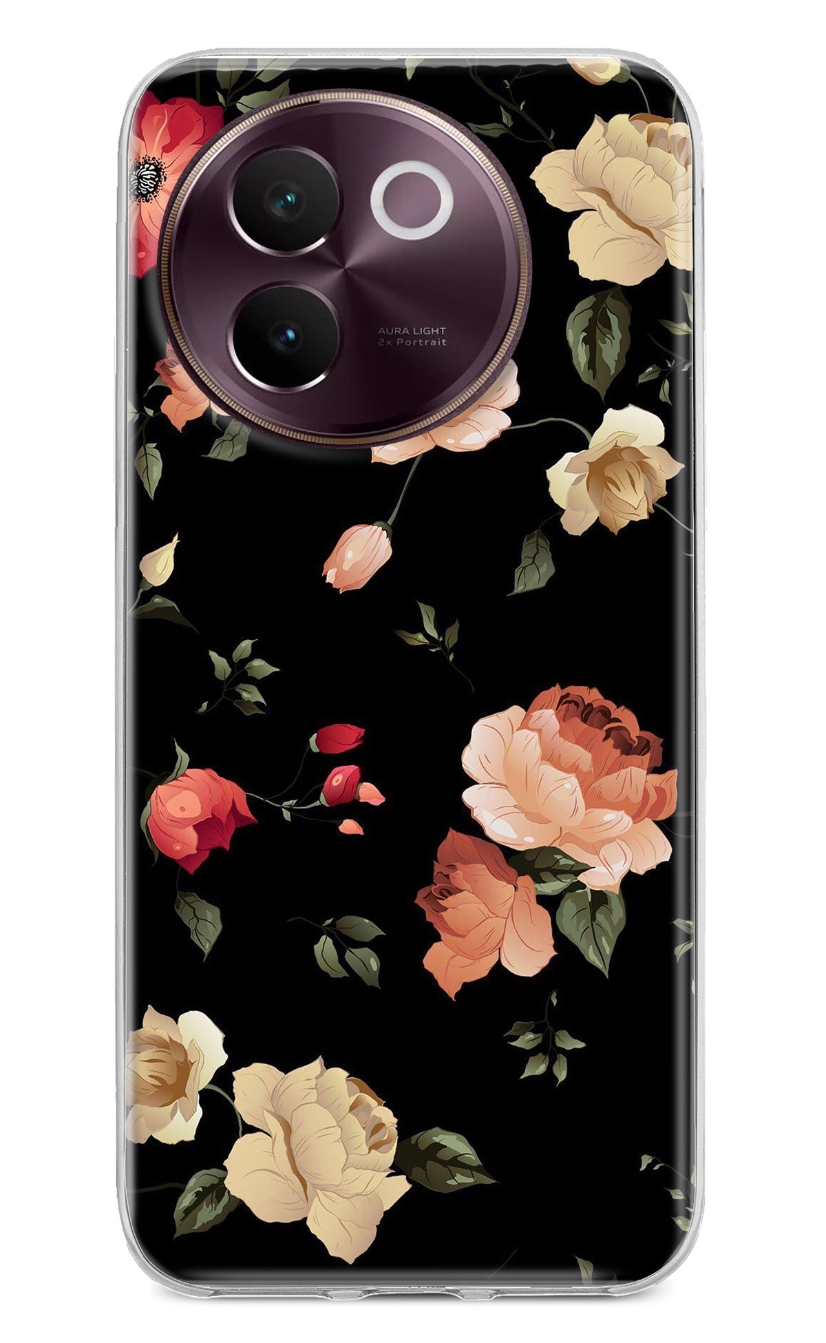 Flowers Vivo V30e Back Cover