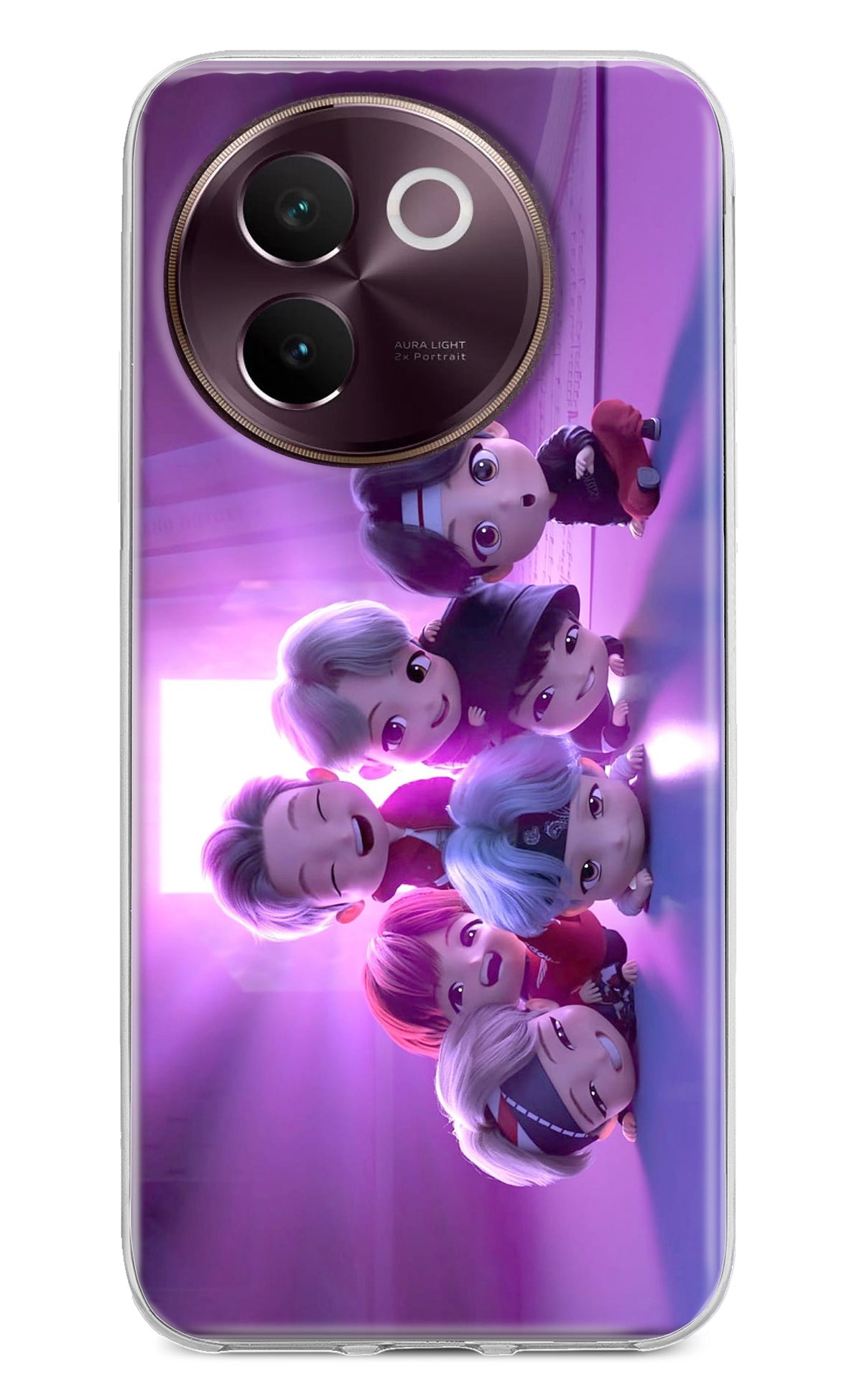 BTS Chibi Vivo V30e Back Cover