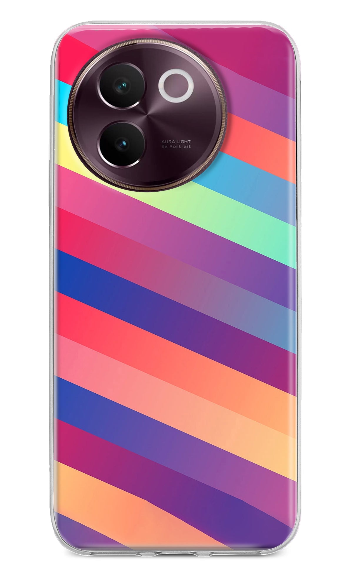 Stripes color Vivo V30e Back Cover