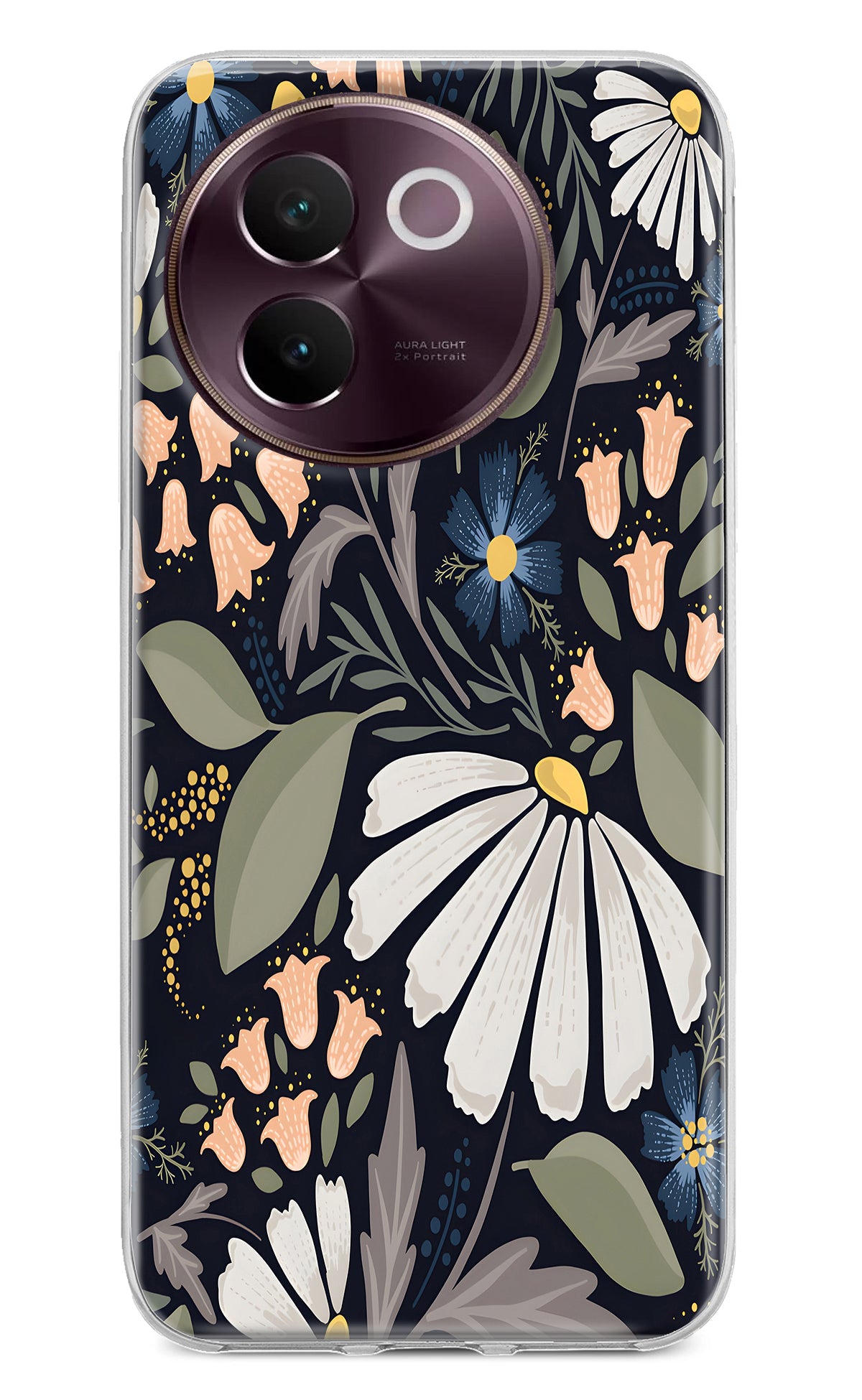 Flowers Art Vivo V30e Back Cover