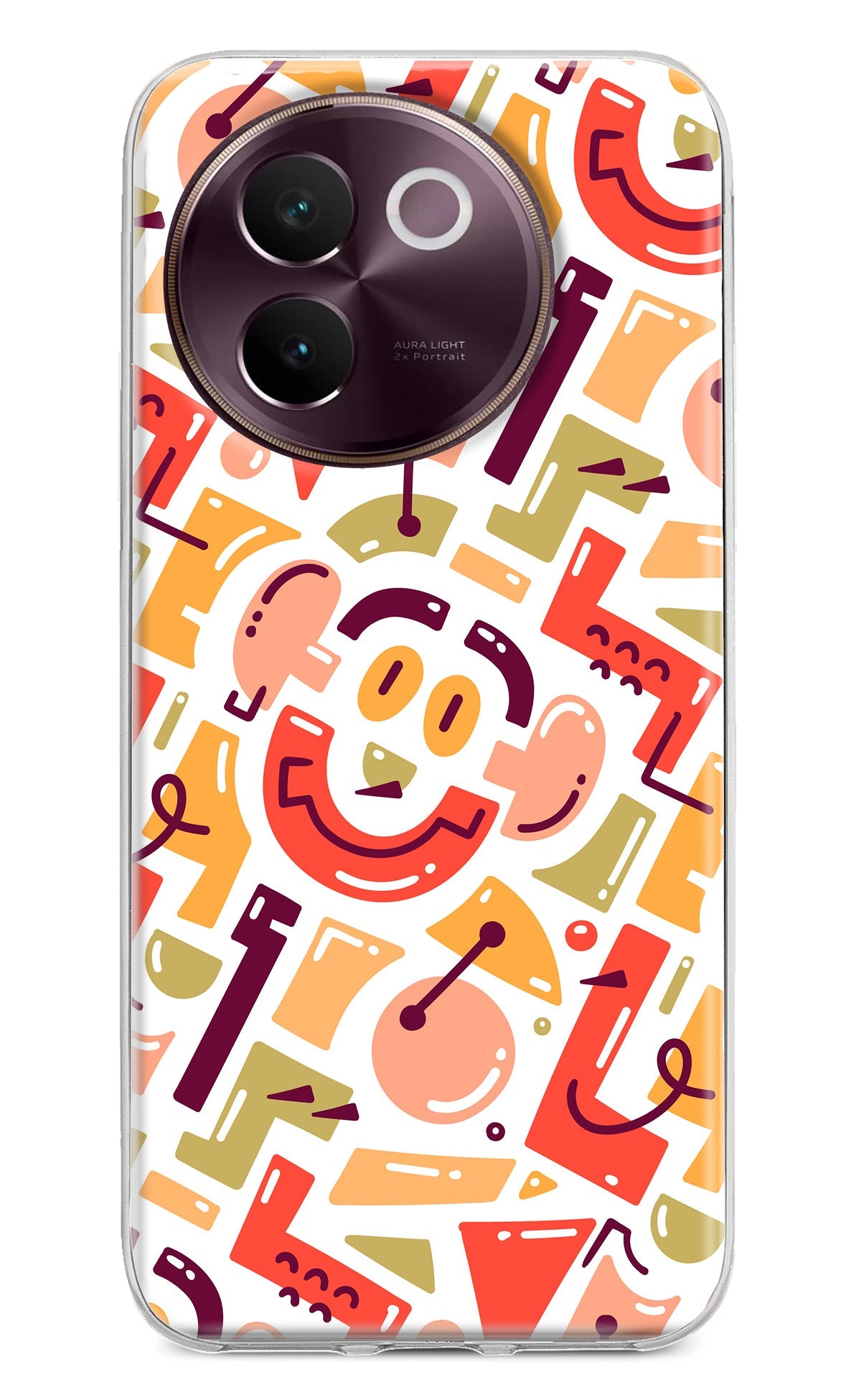 Doodle Pattern Vivo V30e Back Cover