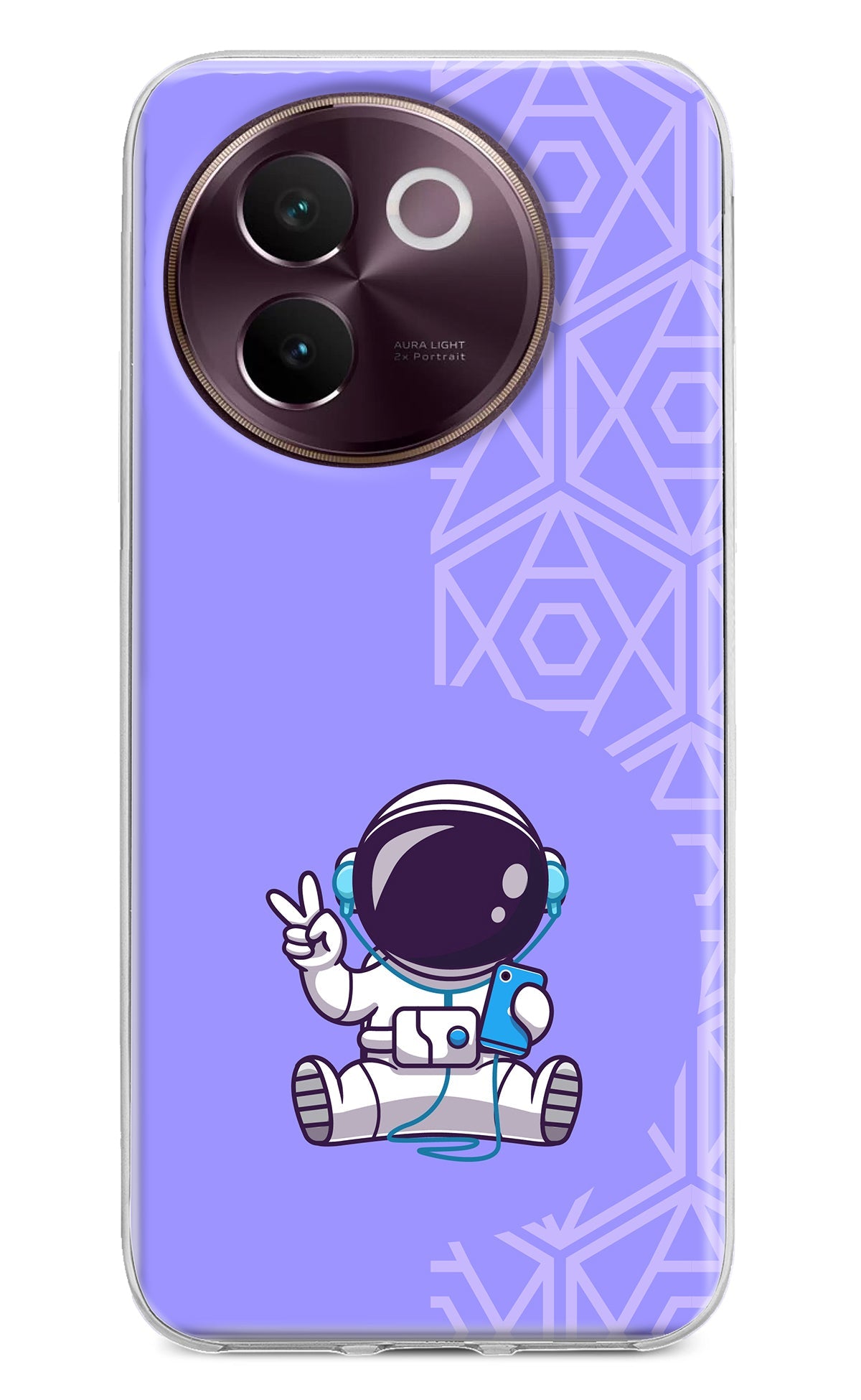 Cute Astronaut Chilling Vivo V30e Back Cover