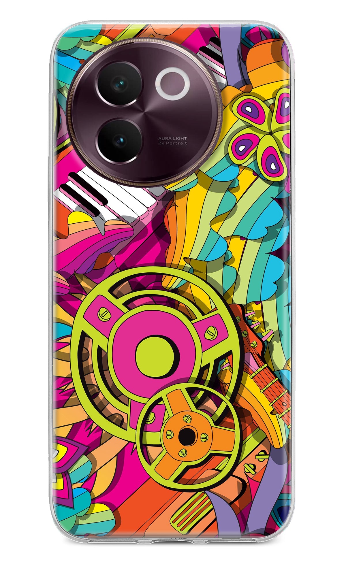 Music Doodle Vivo V30e Back Cover