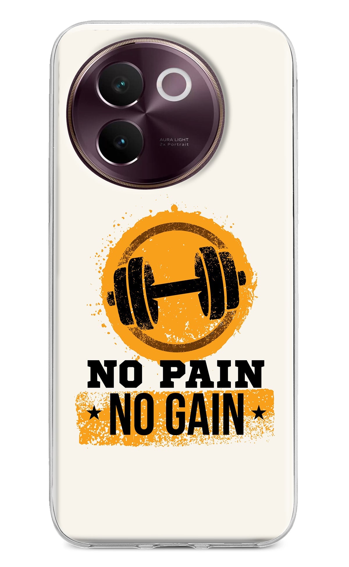 No Pain No Gain Vivo V30e Back Cover