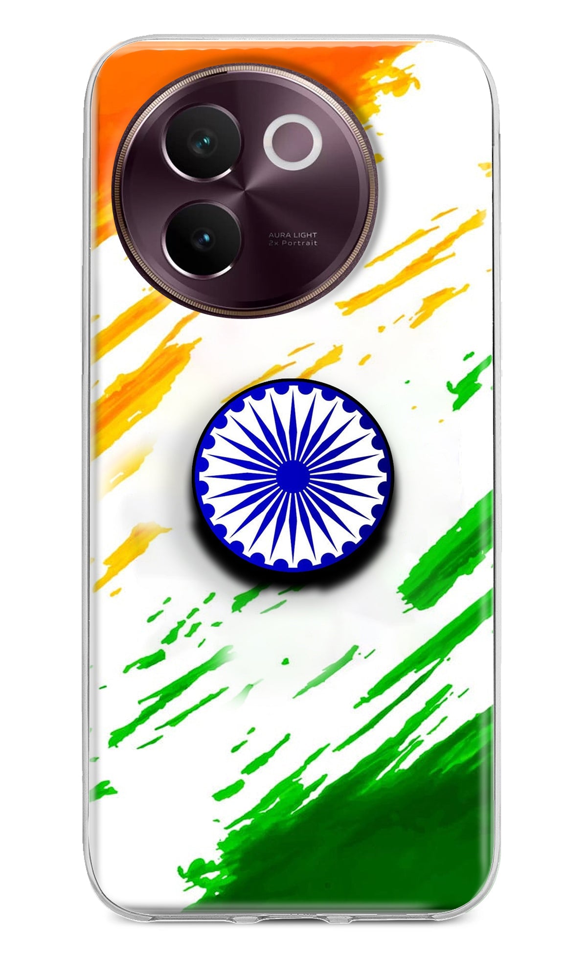 Indian Flag Ashoka Chakra Vivo V30e Pop Case