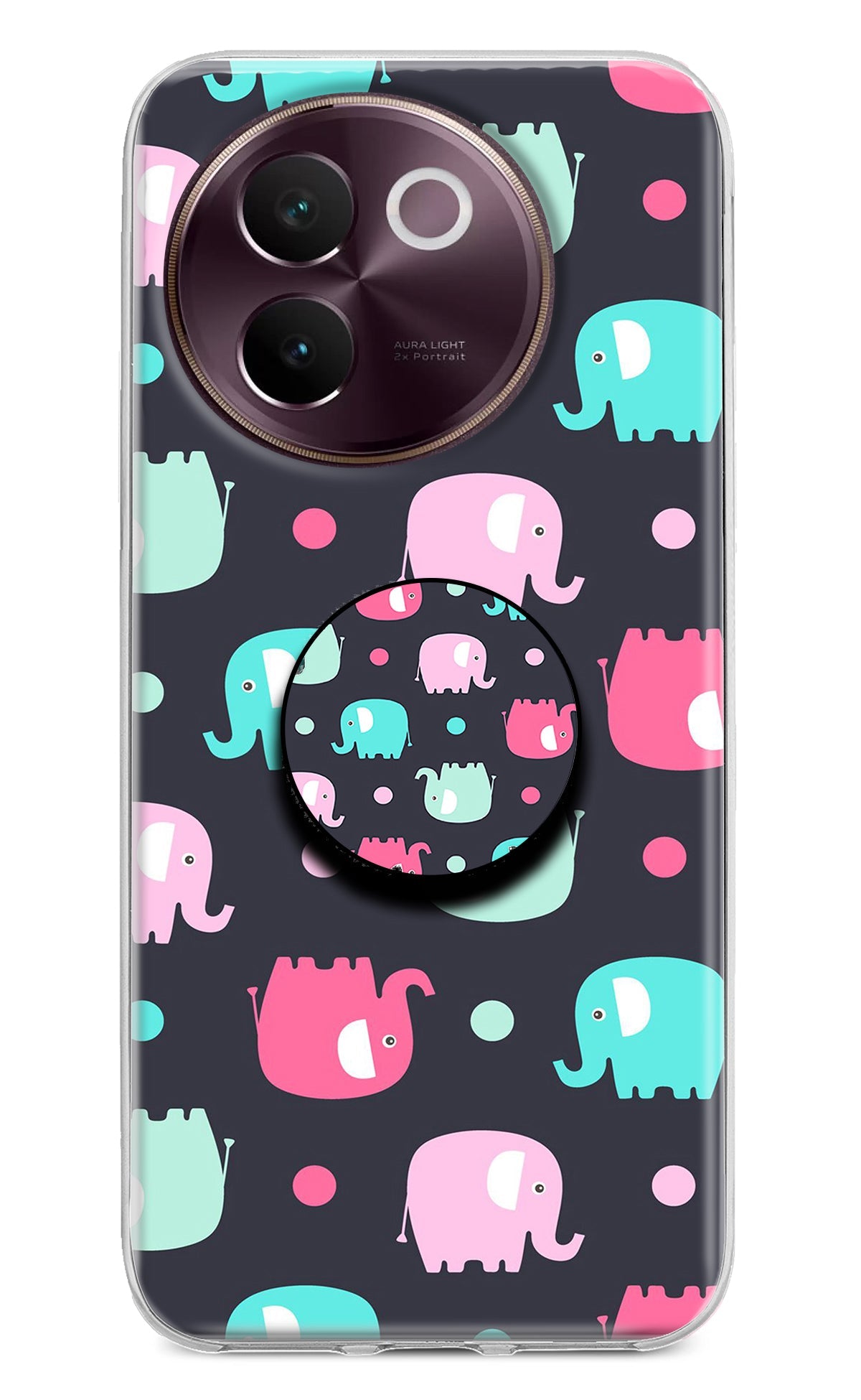 Baby Elephants Vivo V30e Pop Case