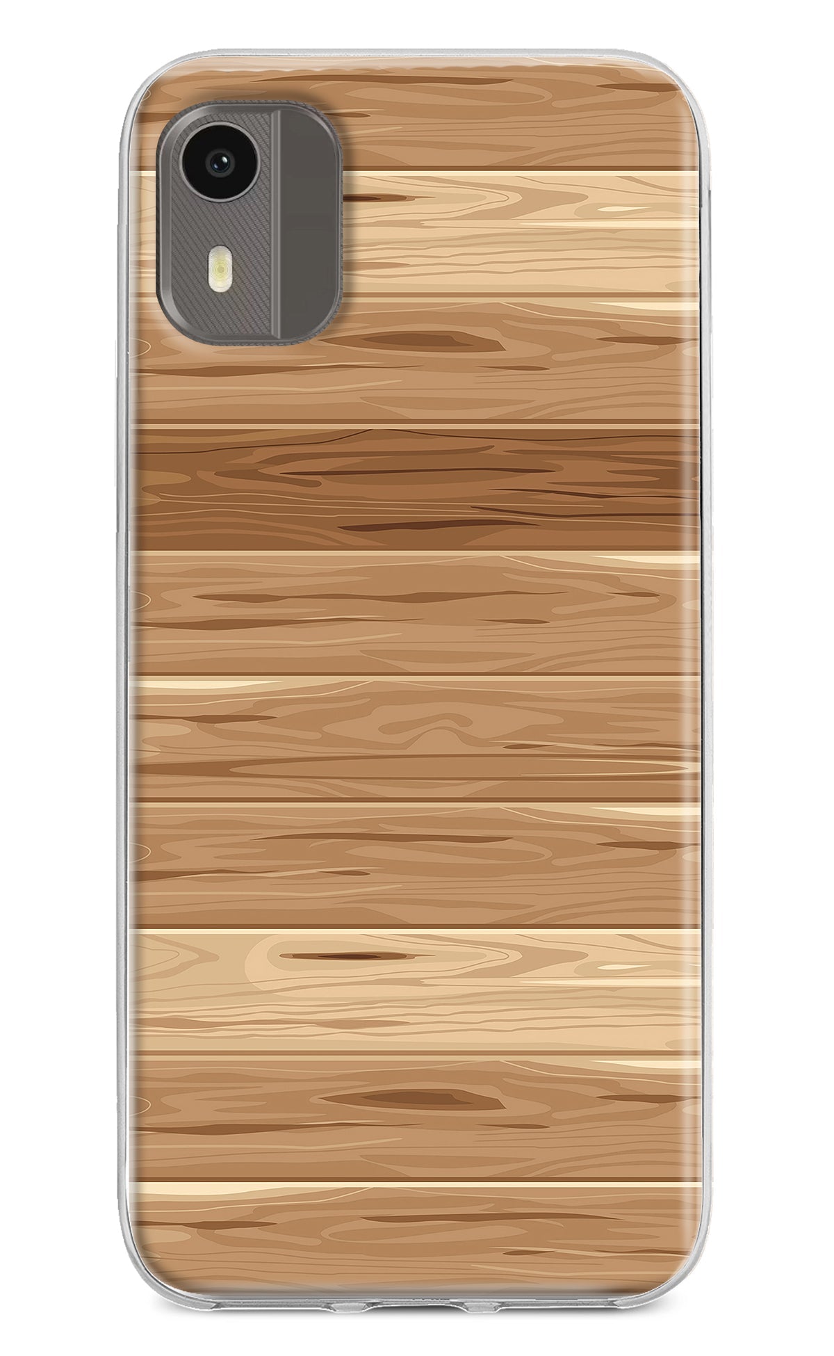 Wooden Vector Nokia C12/C12 Pro Back Cover