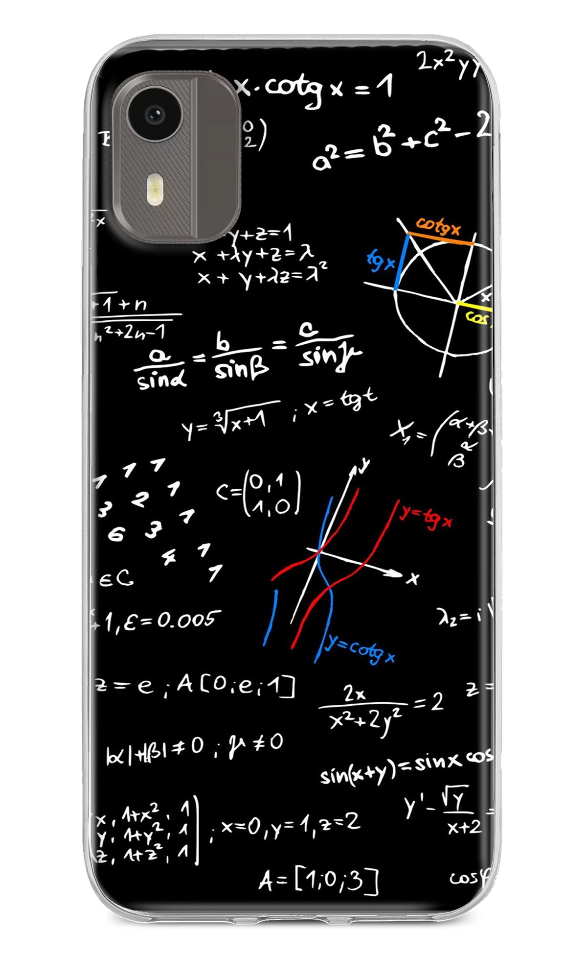 Mathematics Formula Nokia C12/C12 Pro Back Cover