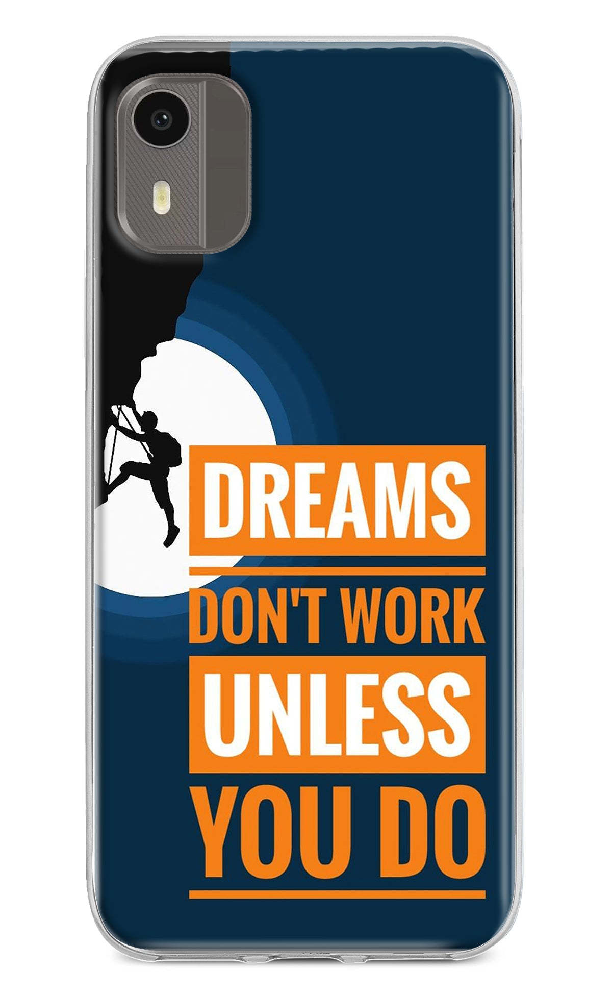Dreams Don’T Work Unless You Do Nokia C12/C12 Pro Back Cover