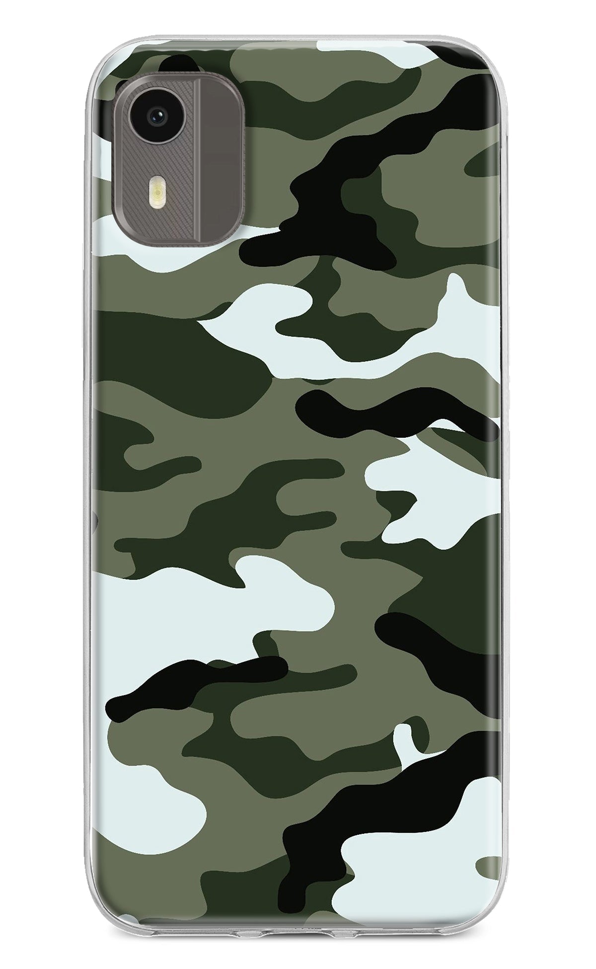 Camouflage Nokia C12/C12 Pro Back Cover