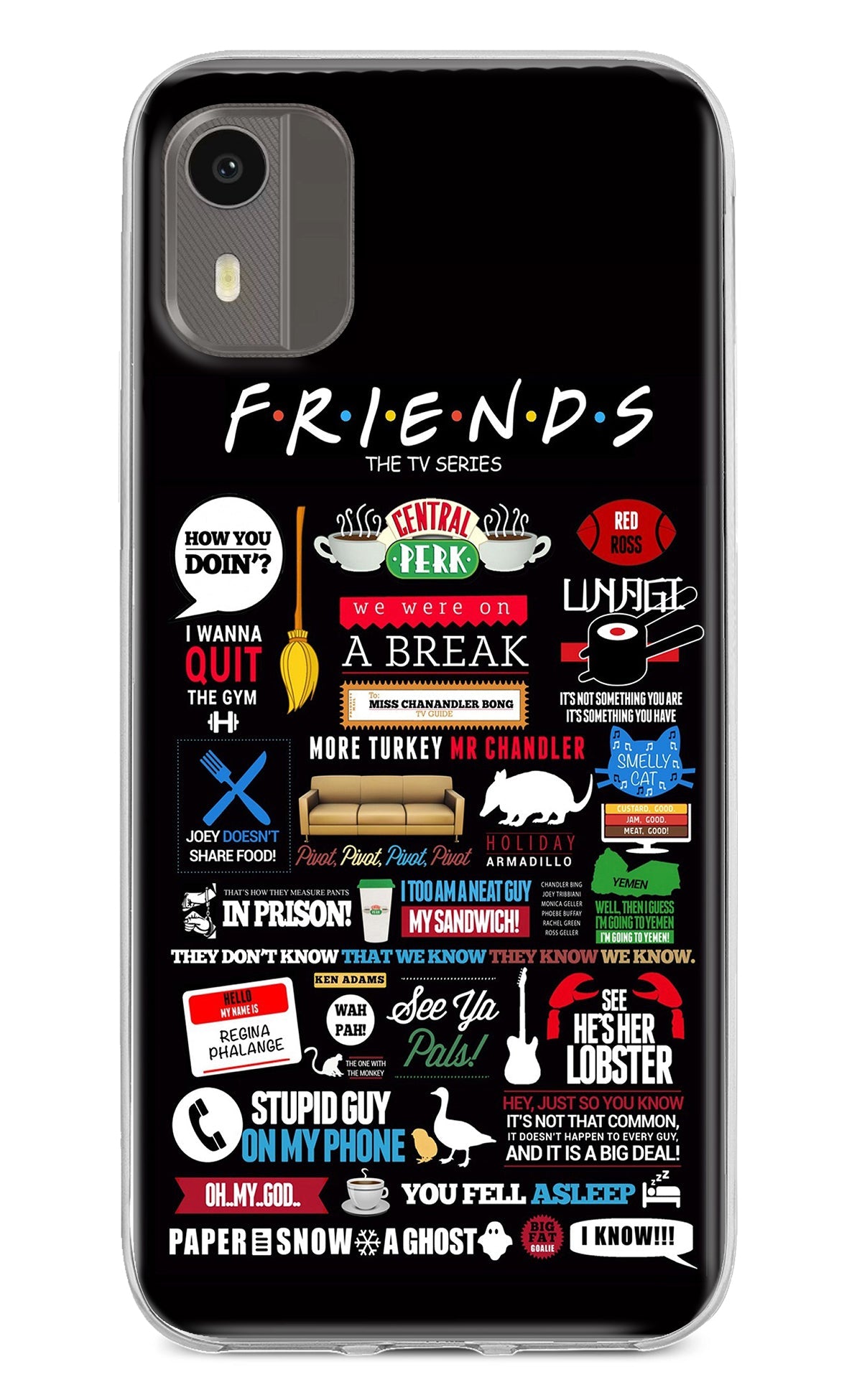 FRIENDS Nokia C12/C12 Pro Back Cover