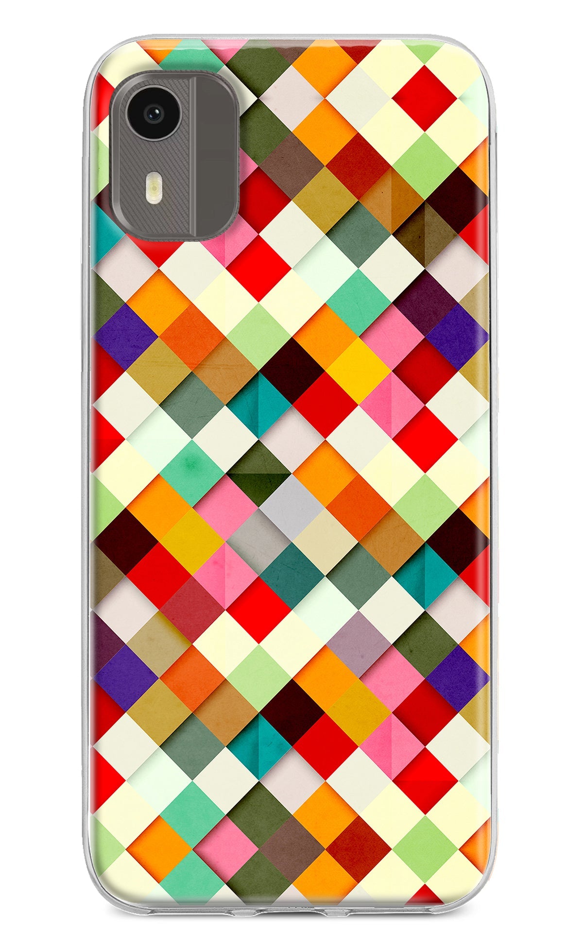 Geometric Abstract Colorful Nokia C12/C12 Pro Back Cover