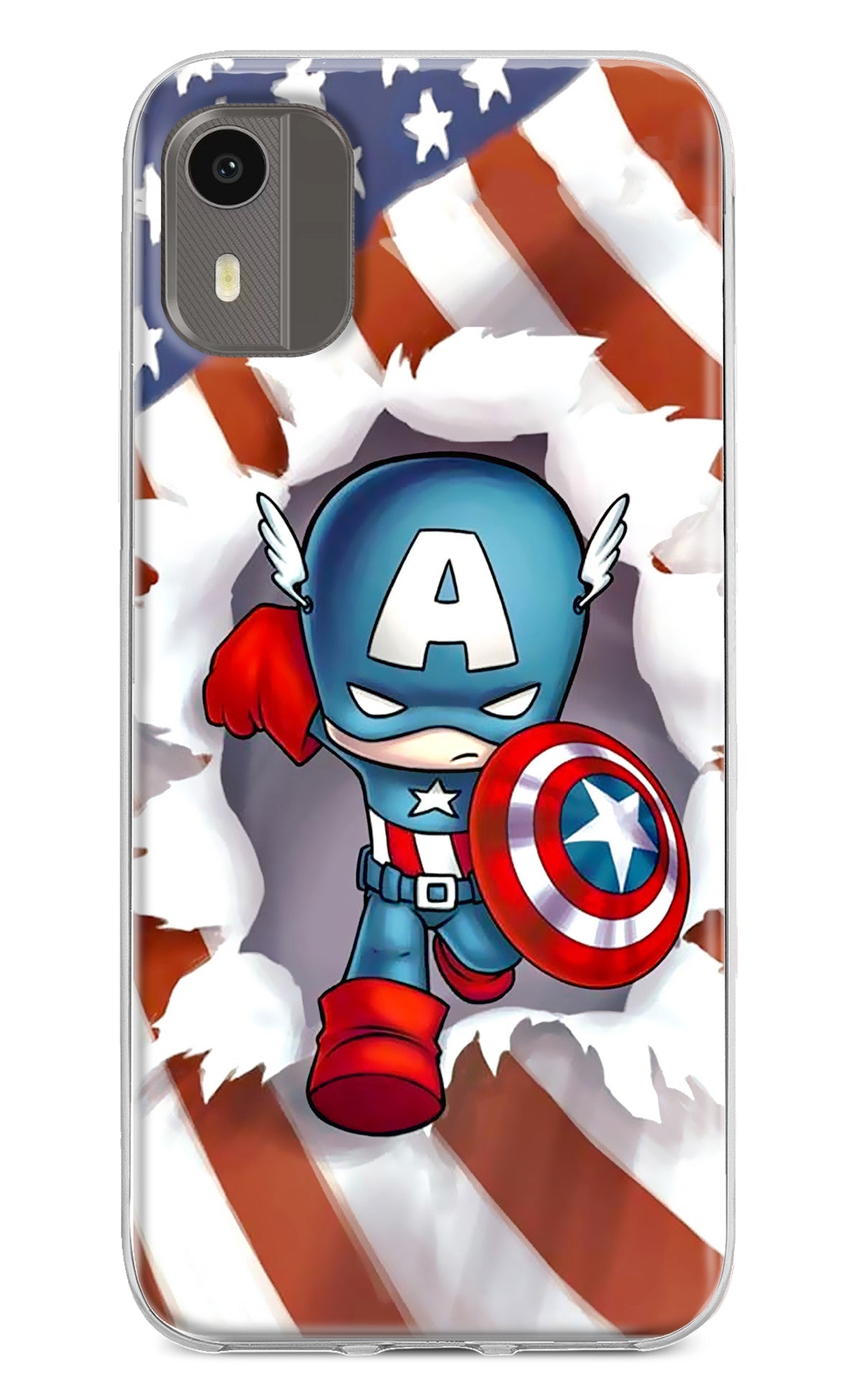 Captain America Nokia C12/C12 Pro Back Cover