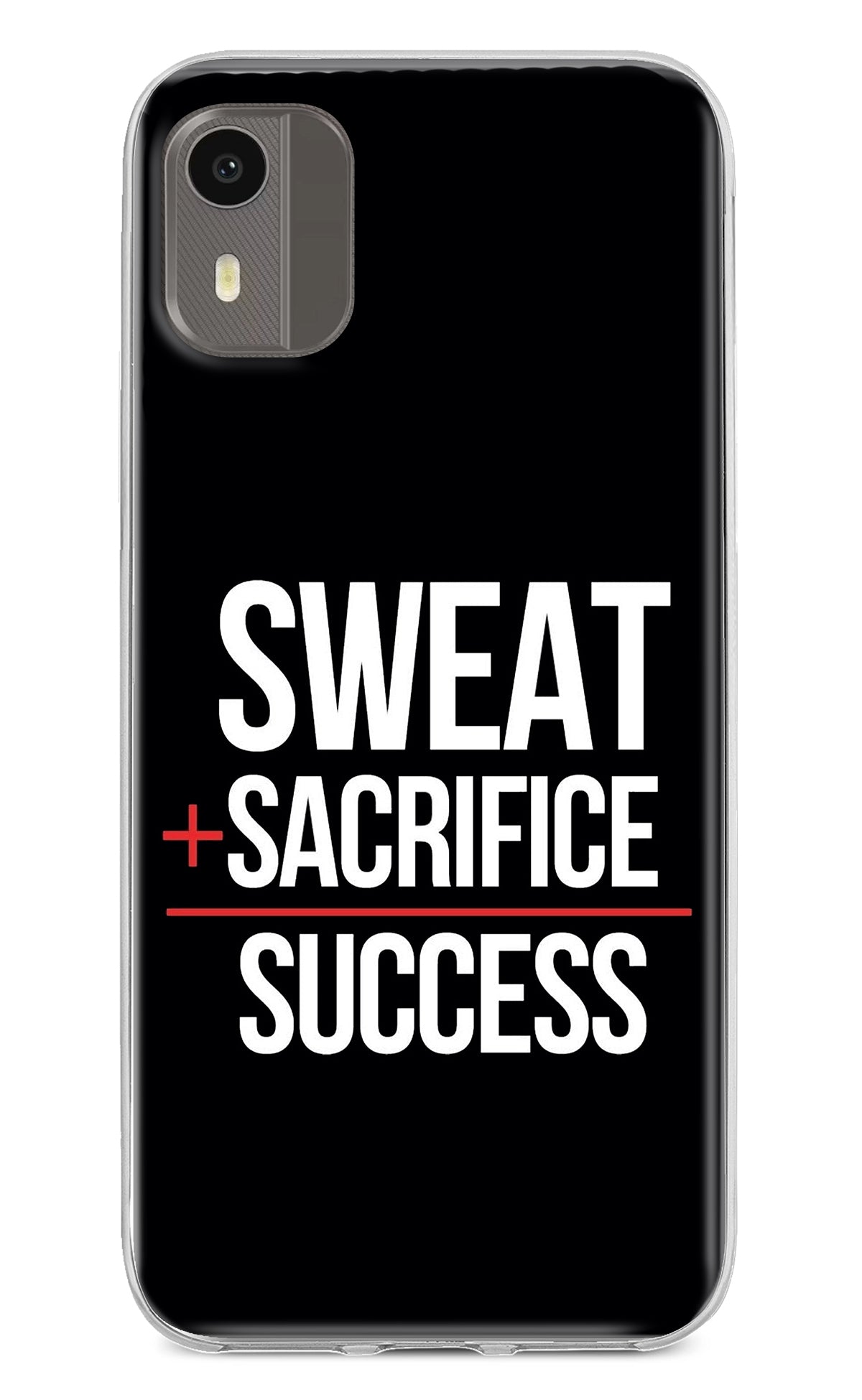 Sweat Sacrifice Success Nokia C12/C12 Pro Back Cover