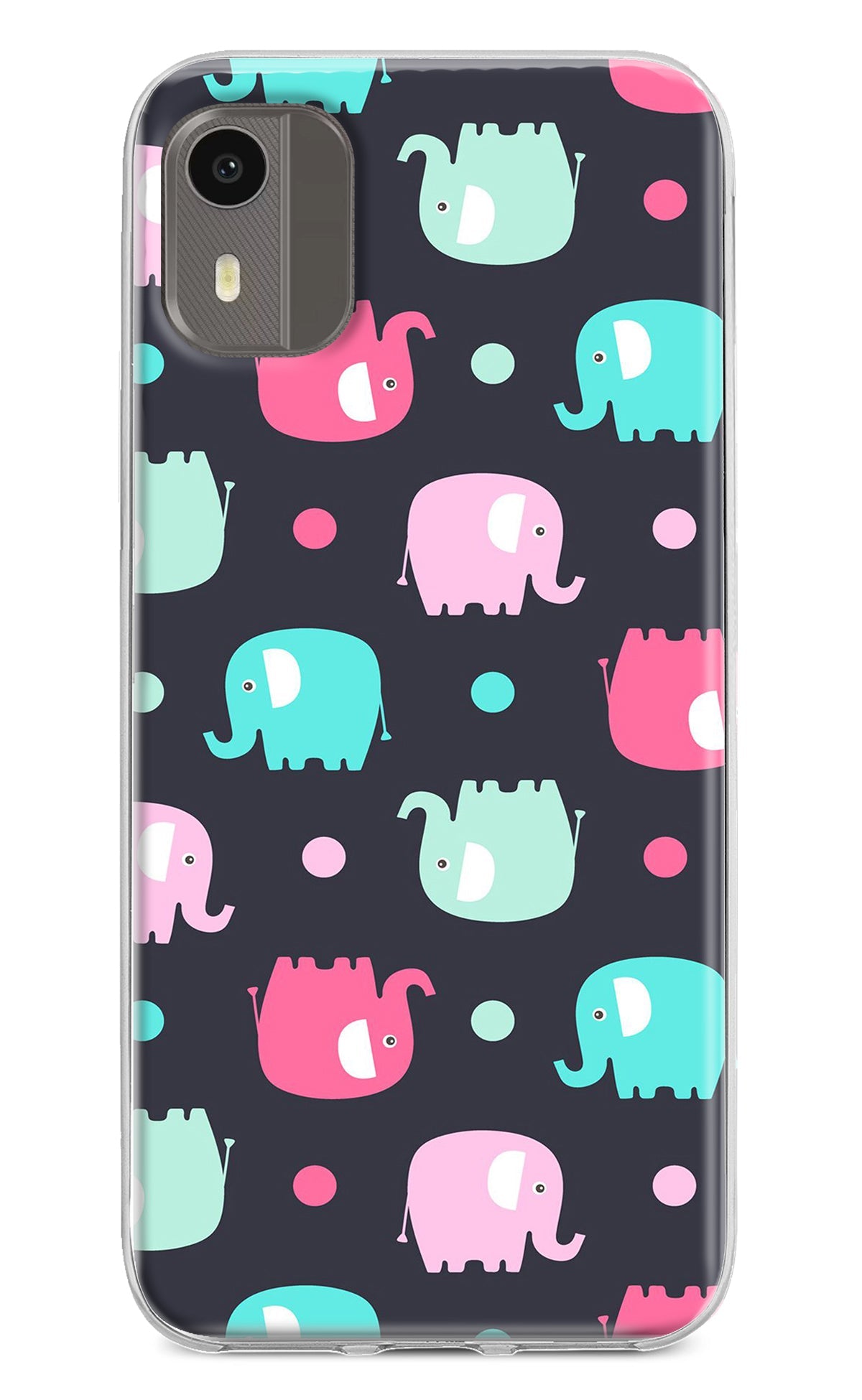 Elephants Nokia C12/C12 Pro Back Cover
