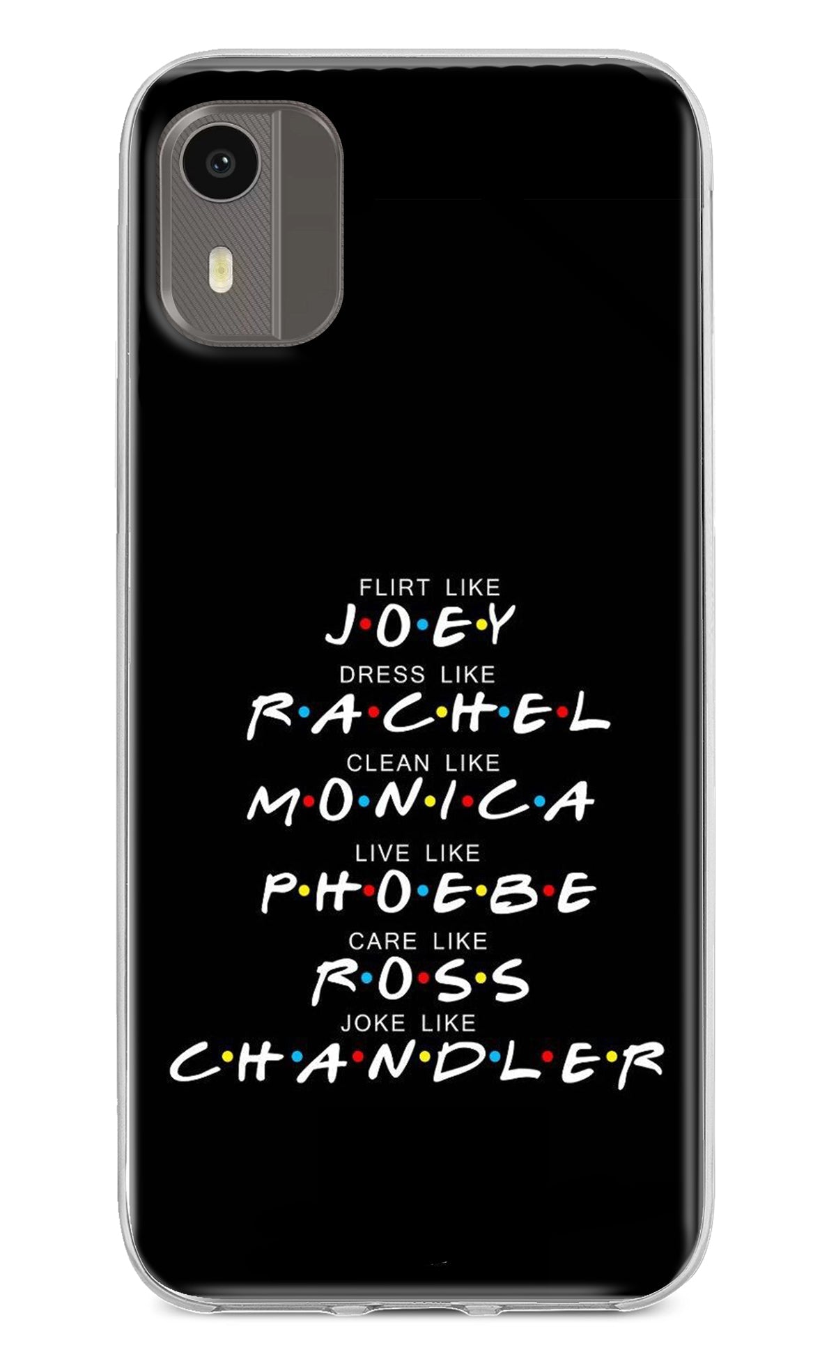 FRIENDS Character Nokia C12/C12 Pro Back Cover
